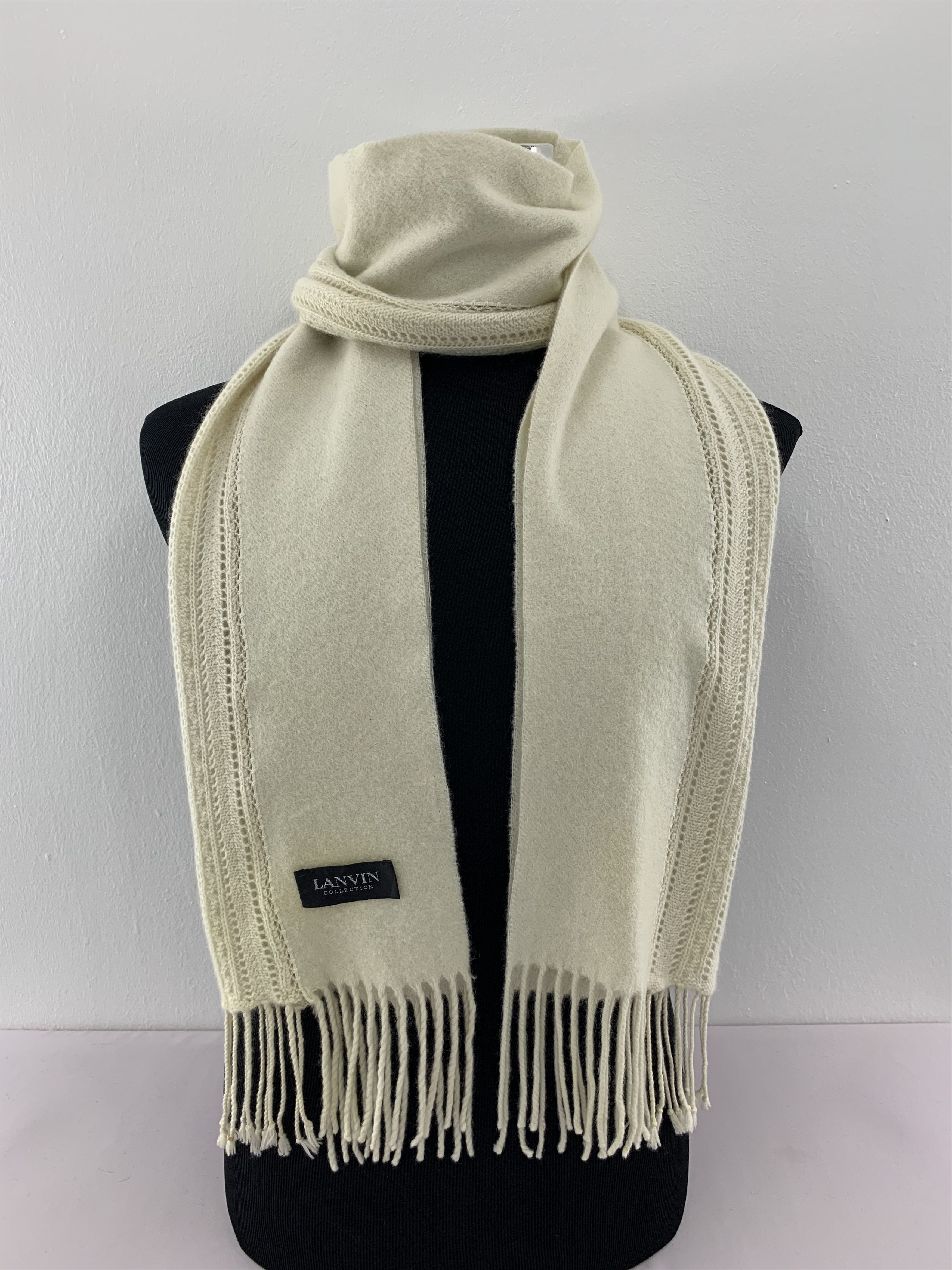 Lanvin Lanvin Scarf Wool Muffler Neck Wrap BL4109 Size ONE SIZE - 1 Thumbnail