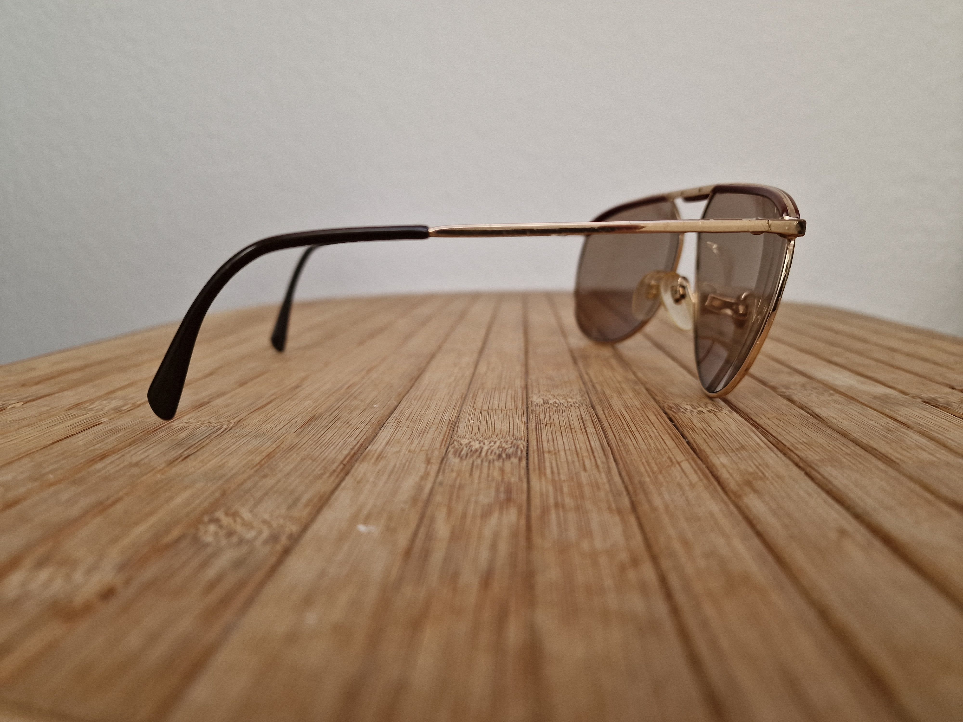 Vintage RODENSTOCK AVIATOR Sunglasses REMO GOLD \ BROWN Lensess USED Size ONE SIZE - 14 Thumbnail