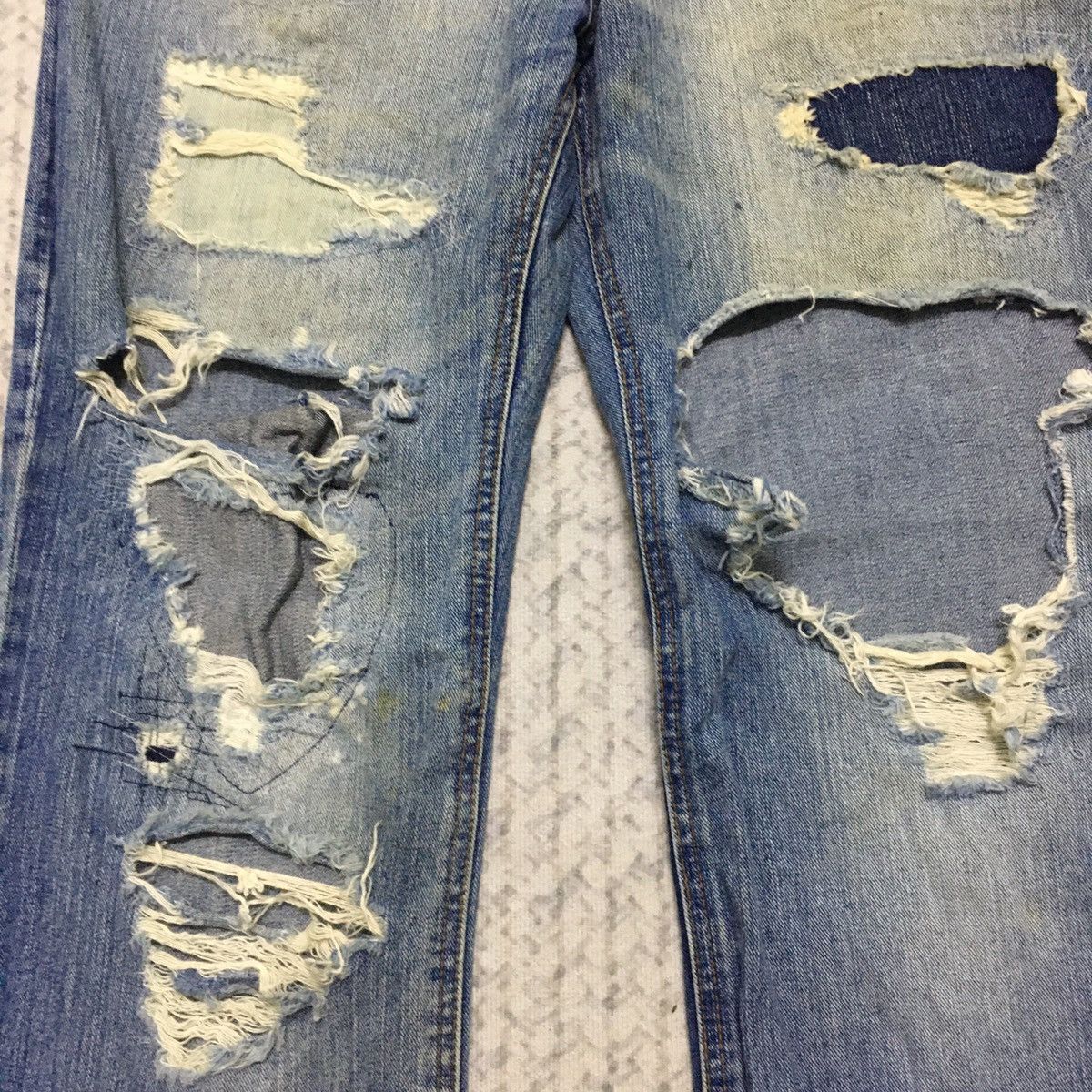 Japanese Brand Dirty & Distress Japanese Brand Punk Rock Denim Size US 31 - 6 Thumbnail