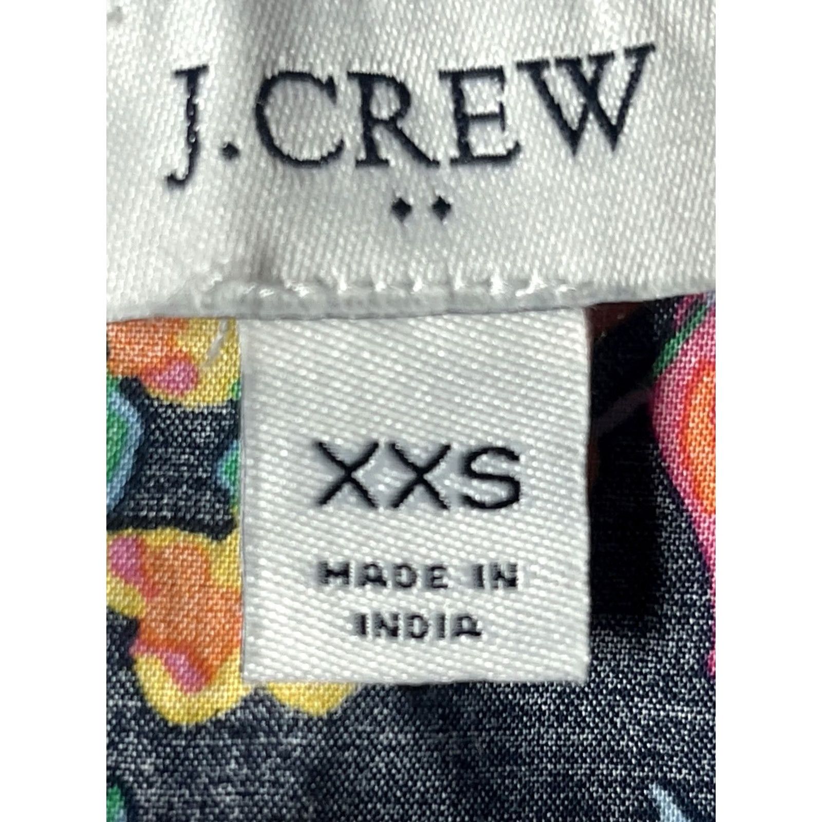 J.Crew J.Crew Blouse Women XXSmall Flutter Sleeve Floral Back Button Closure Multicolor Spring Fall Summer Casual Business Travel Womens Blouse Size XXS / US 00 / IT 34 - 5 Thumbnail