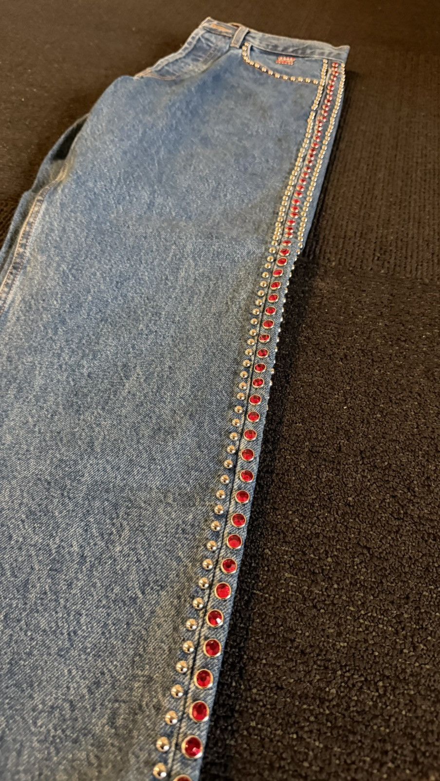 B.B. Simon × Supreme SS22 Supreme B.B simon studded regular jean (30) (blue) Size US 30 / EU 46 - 3 Thumbnail