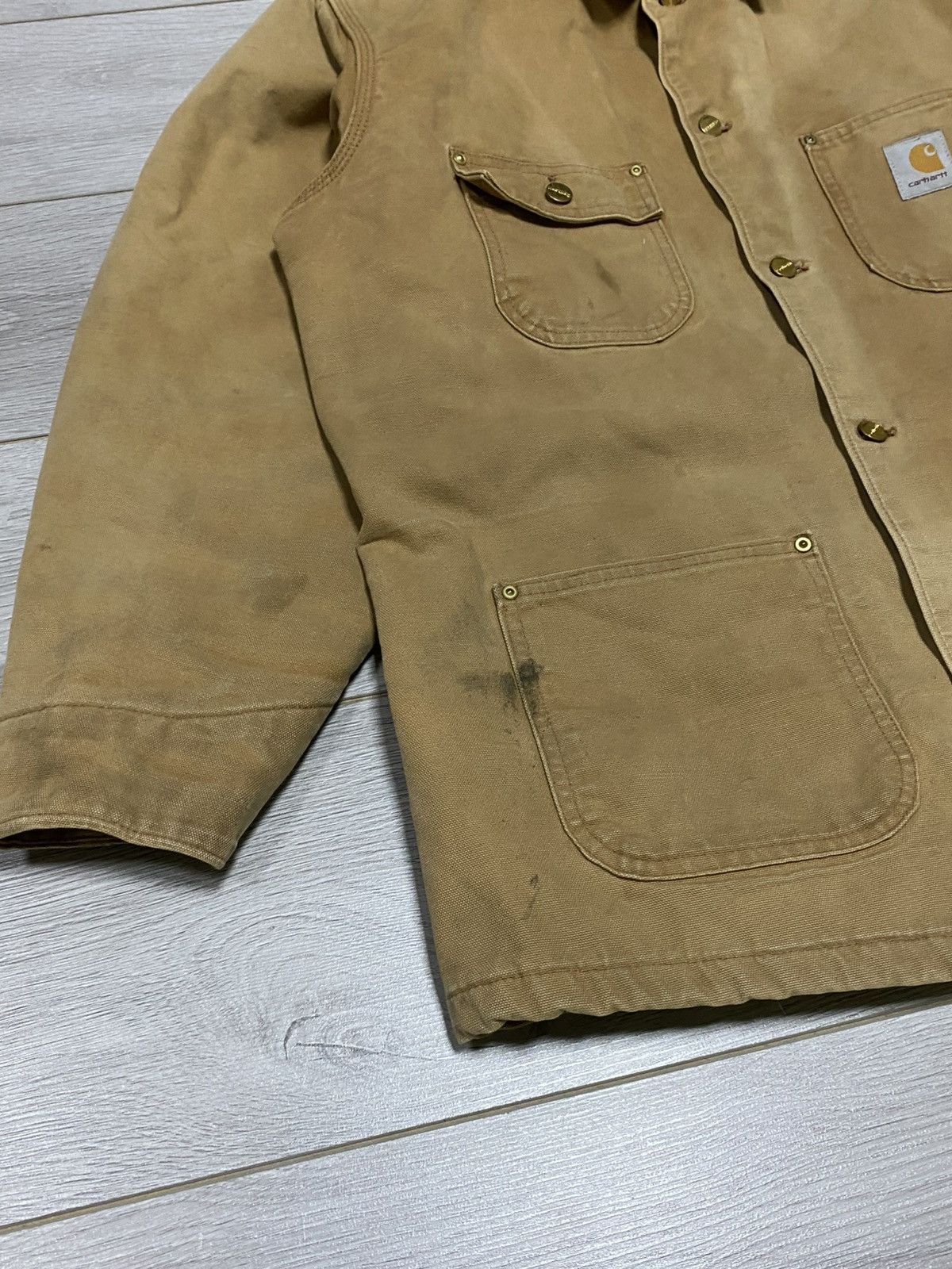 Carhartt Carhartt Chore coat Michigan detroit work canvas distressed Size US L / EU 52-54 / 3 - 5 Thumbnail