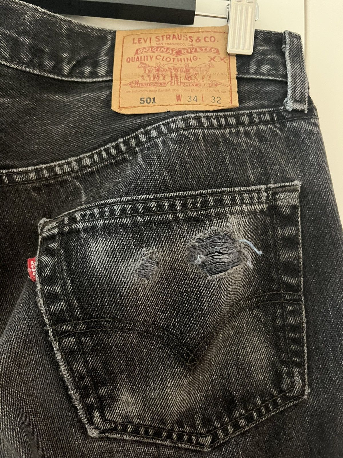 Levi's × Vetements Vetements X Levi’s Back logo embroidery black Size US 34 / EU 50 - 5 Thumbnail