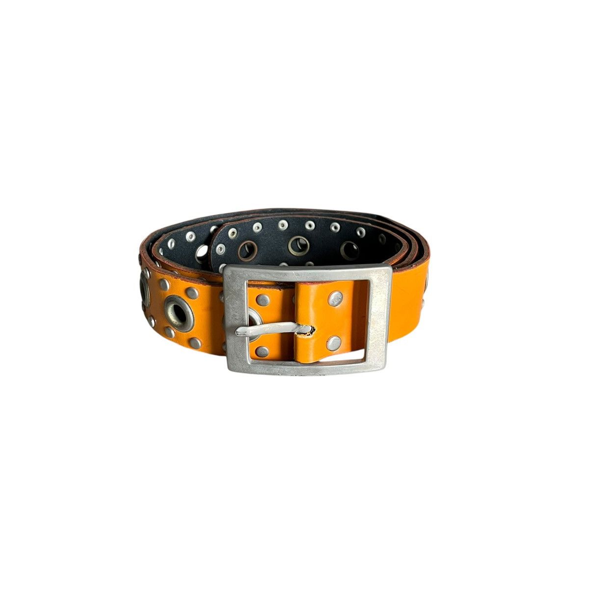 Hysteric Glamour 📢SENDOFFER📢 Japanese Y2K Full Metal Studded Belt Size 32 - 7 Thumbnail