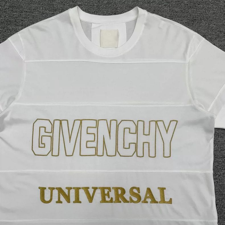 Givenchy Givenchy Gold Thread Embroidery White Short Sleeve Size US M / EU 48-50 / 2 - 4 Thumbnail