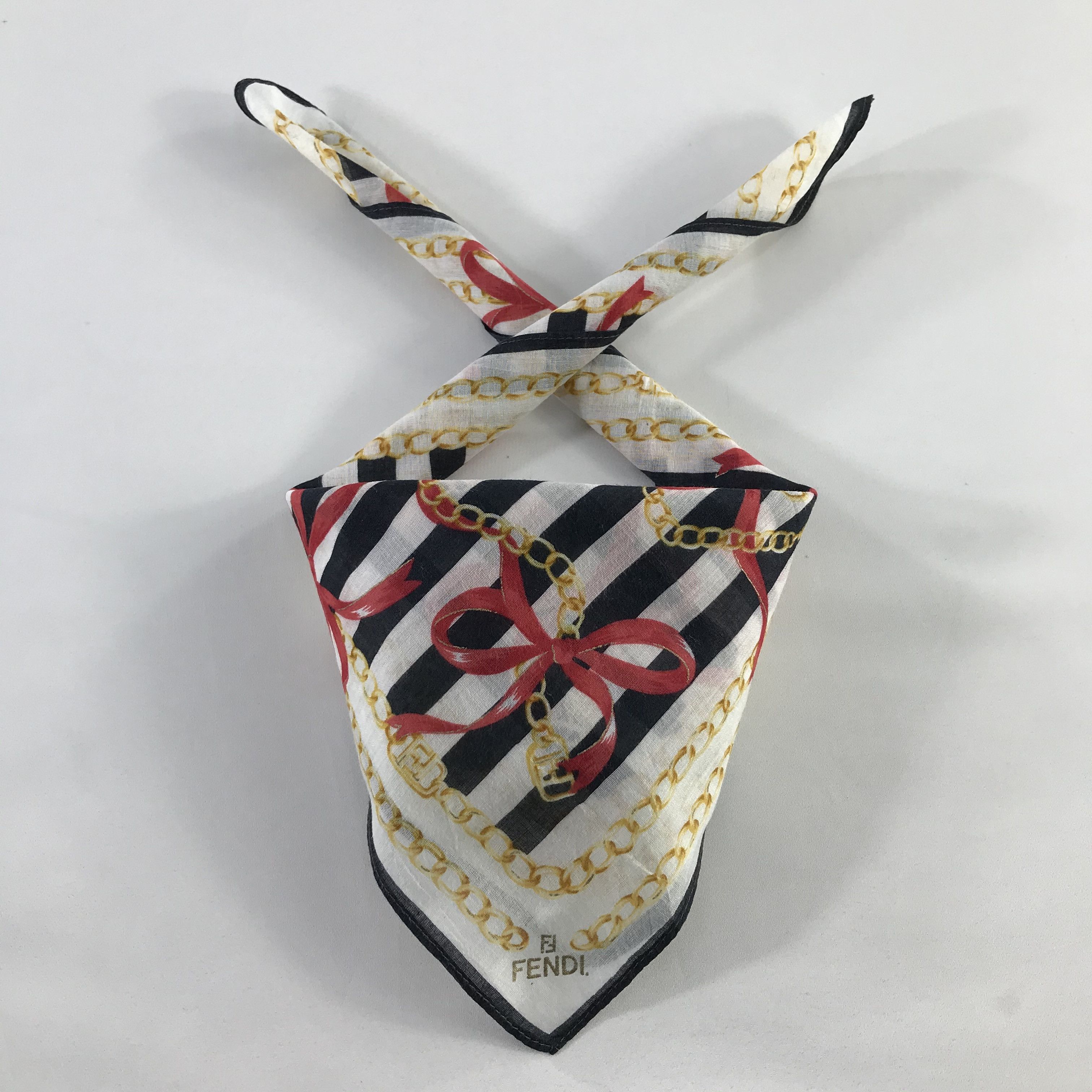 Vintage Vintage Fendi Bandana / Handkerchief / Neckerchief - S575 Size ONE SIZE - 3 Thumbnail