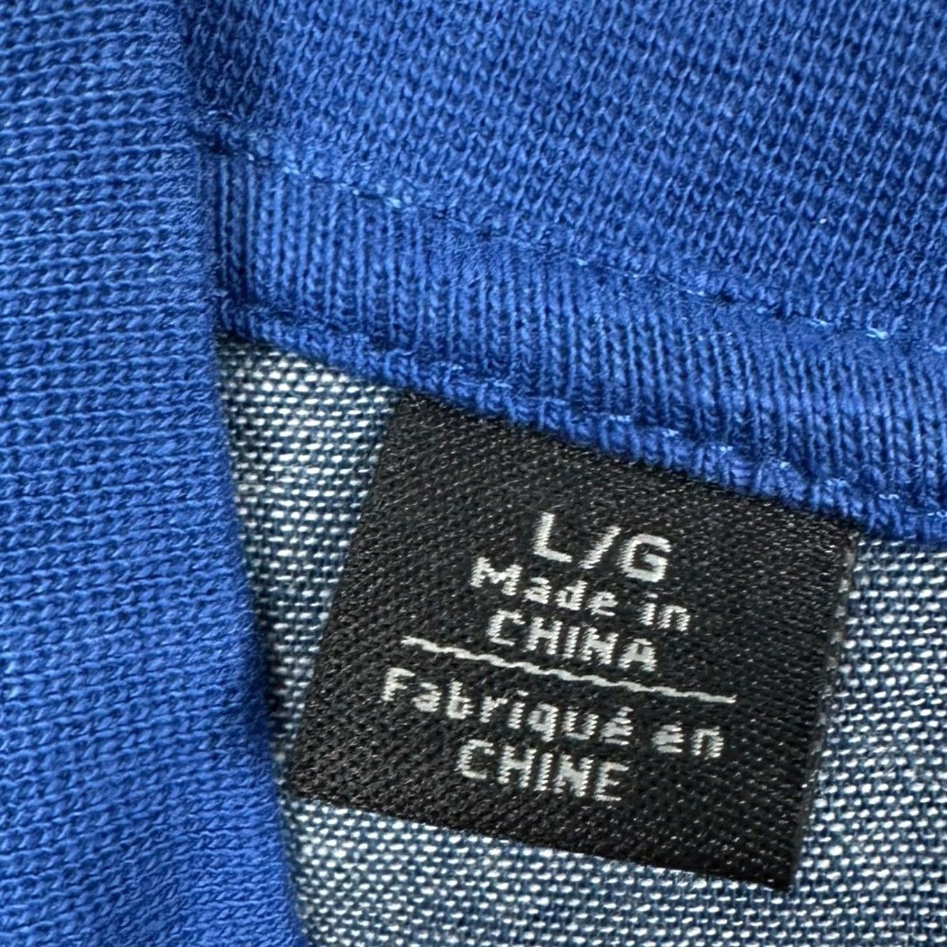 Buffalo David Bitton Buffalo David Bitton T-Shirt Mens Large Blue Henley Tee Pocket Long Sleeve Size US L / EU 52-54 / 3 - 5 Thumbnail