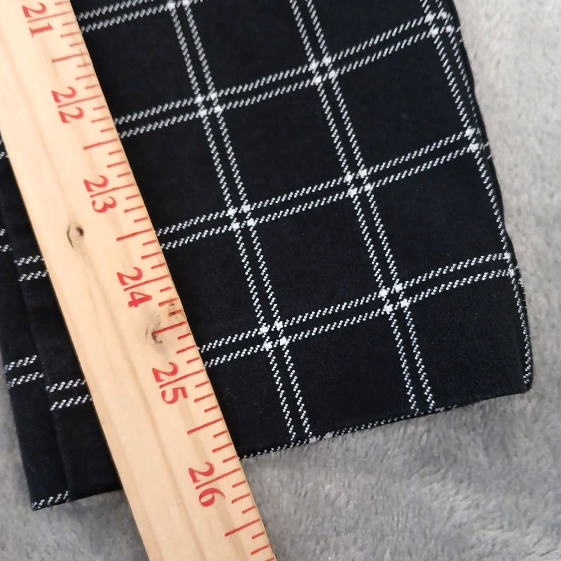 Old Navy Old Navy Pixie Pants Womens Size 0 Black Plaid Skinny Pockets Cotton Blend Ankle casual Womens Size 25" / US 0 / IT 36 - 6 Thumbnail