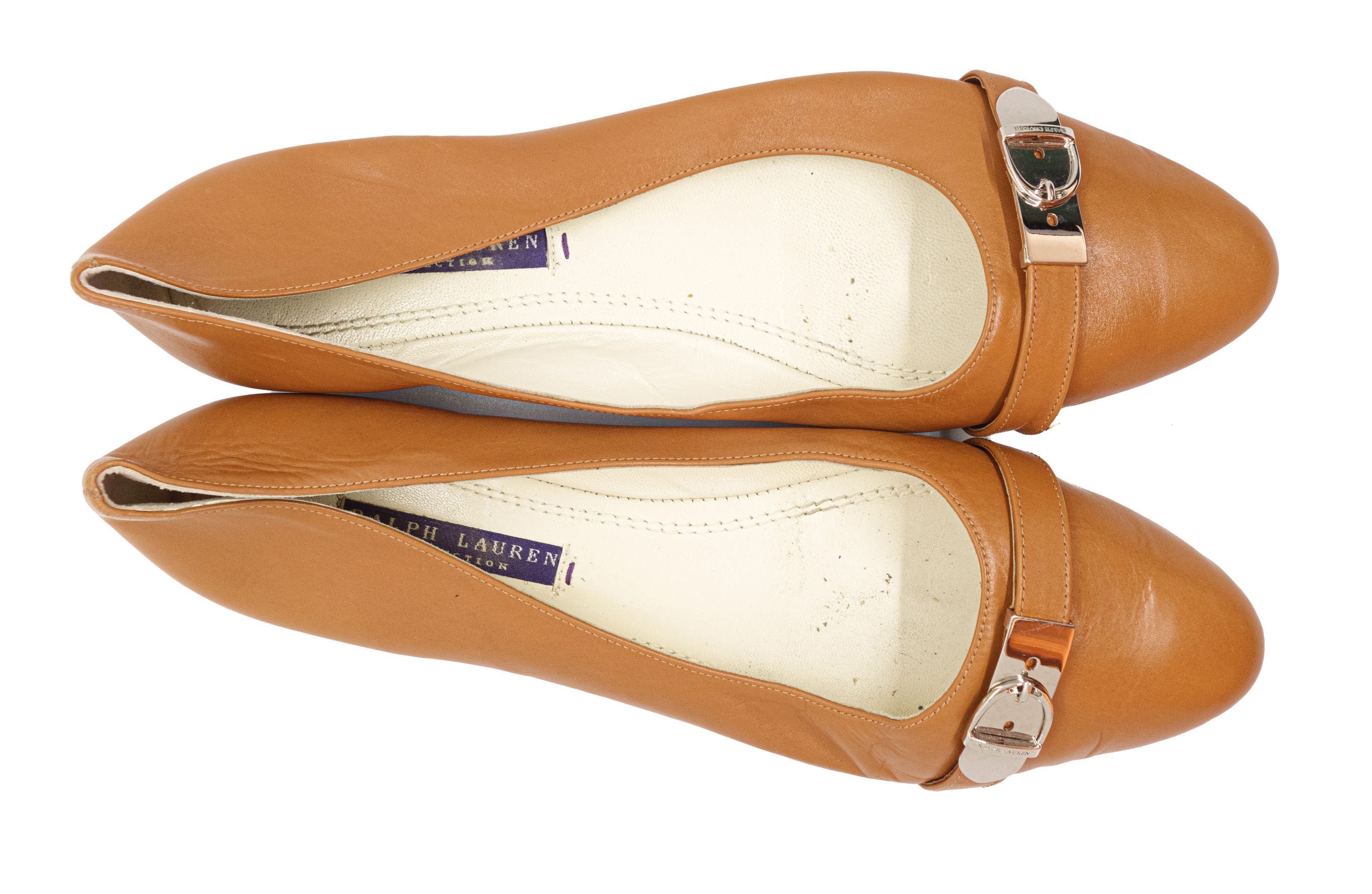 Ralph Lauren Purple Label Purple Leather Leather Boat Shoes Size US 8.5 / IT 38.5 - 2 Thumbnail
