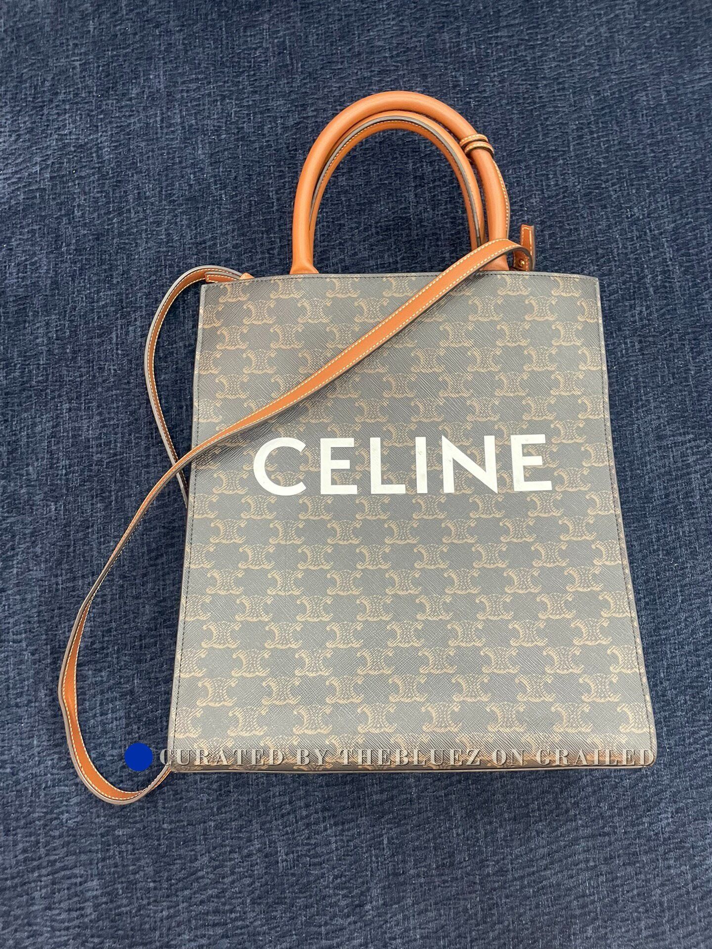 Celine Celine Cabas Monogram Leather Tote Size ONE SIZE - 1 Thumbnail