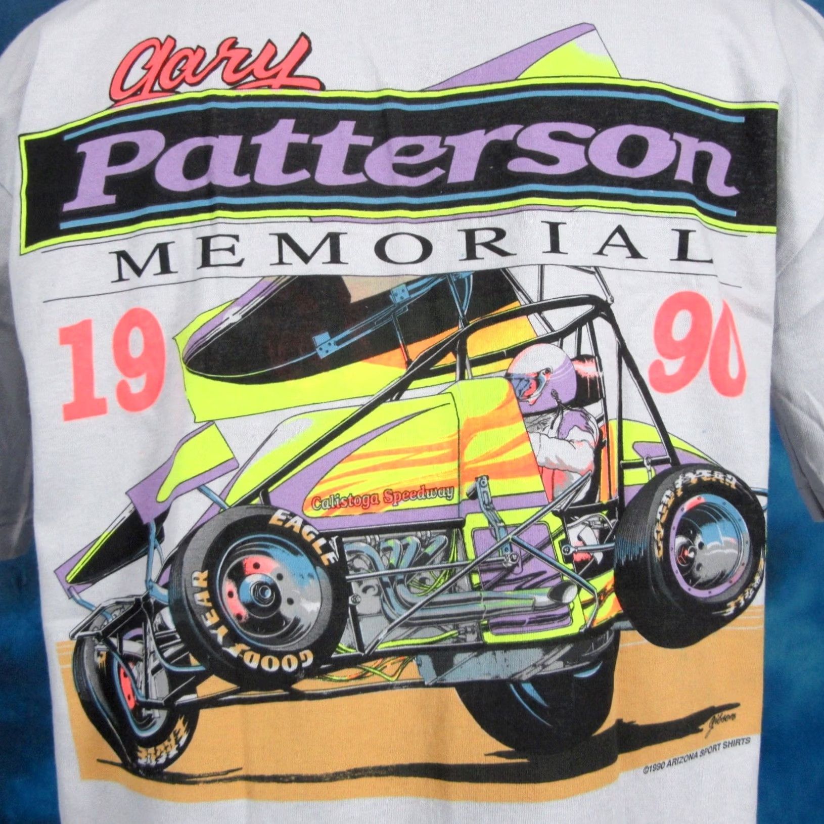 Vintage VINTAGE 80s 90s GARY PATTERSON NARC SPRINT CAR RACING T-Shirt M Gray Stedman Mens Size US M / EU 48-50 / 2 - 5 Thumbnail