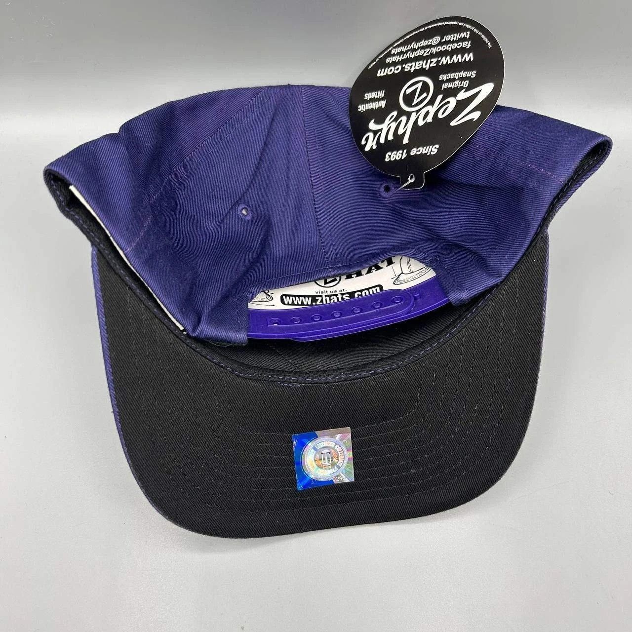 Zephyr Vintage Northwestern Hat Men NCAA Snap Back Cap Cotton New Size ONE SIZE - 4 Thumbnail