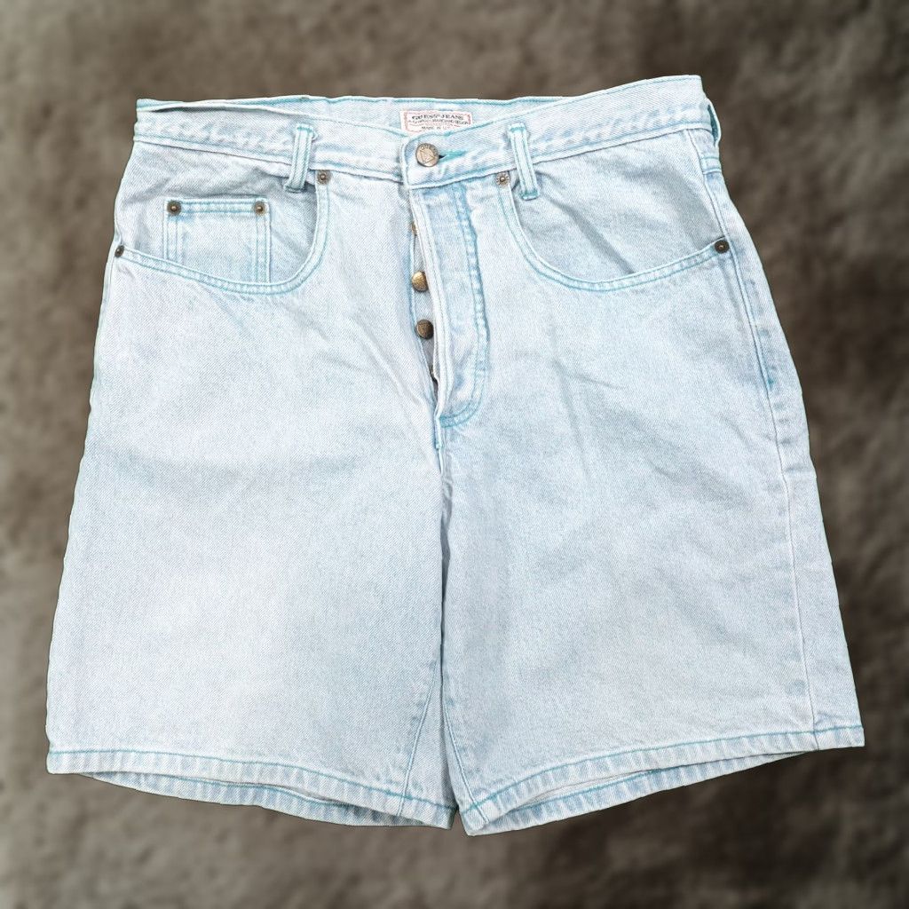 Guess VINTAGE GUESS JEANS WOMENS JORTS SHORTS BLUE SIZE 3 BUTTON FLY COTTON BLEND Size 26" / US 2 / IT 38 - 1 Thumbnail