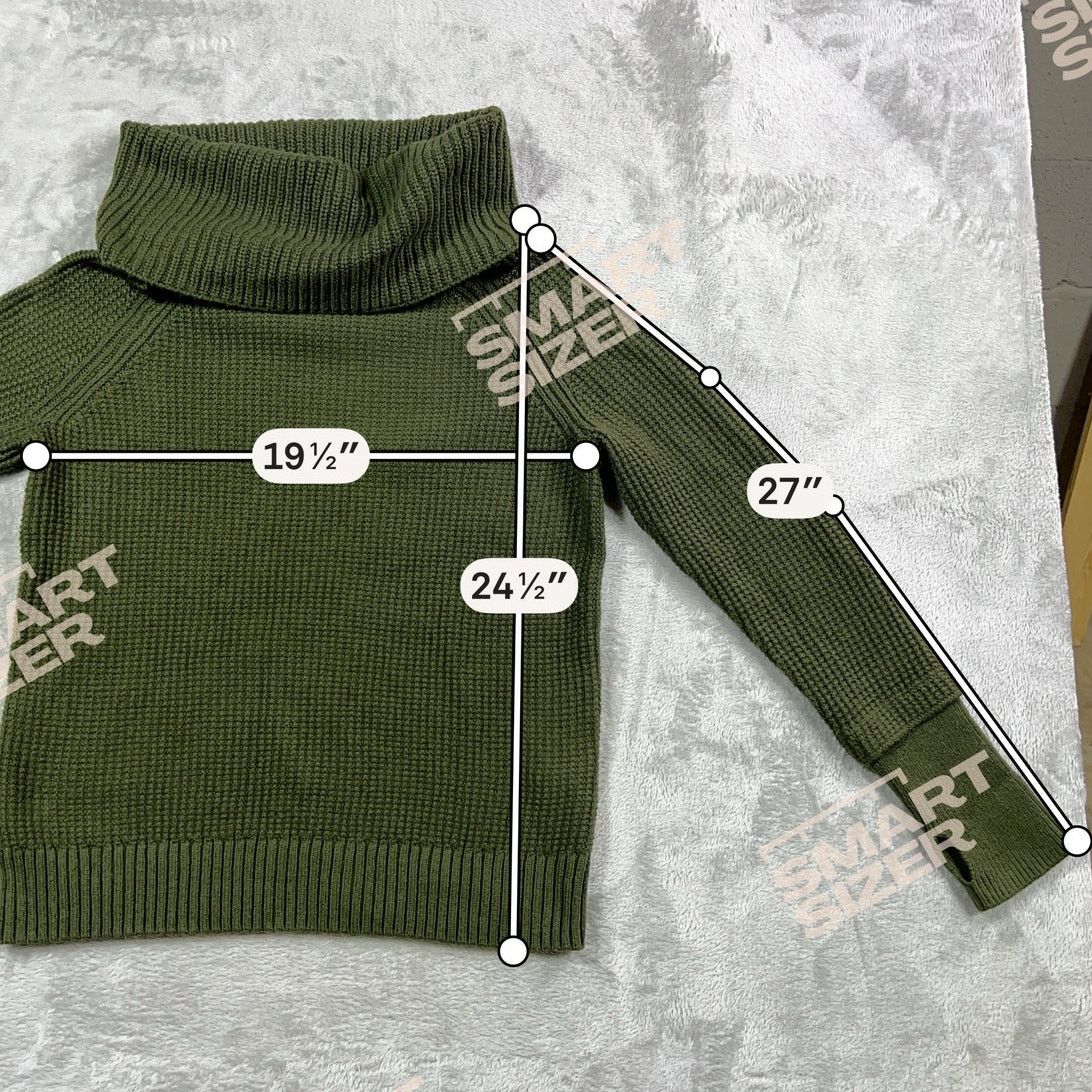 Other Market & Spruce Small Forest Green Cowl Neck Sweater Size S / US 4 / IT 40 - 3 Thumbnail