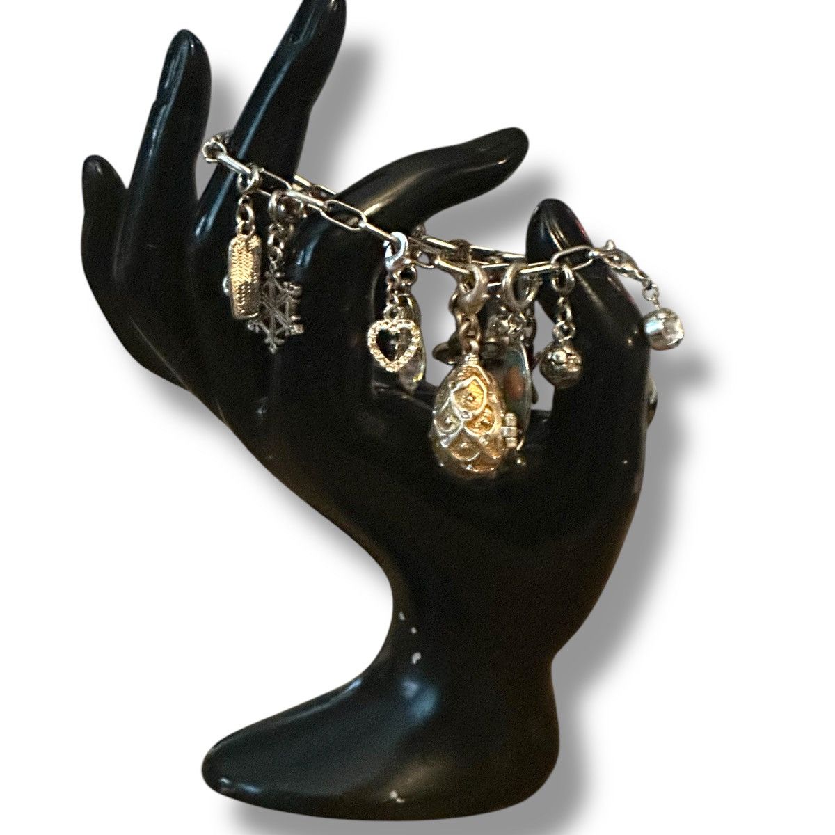 Other Silver tone loaded charm bracelet Size ONE SIZE - 2 Thumbnail