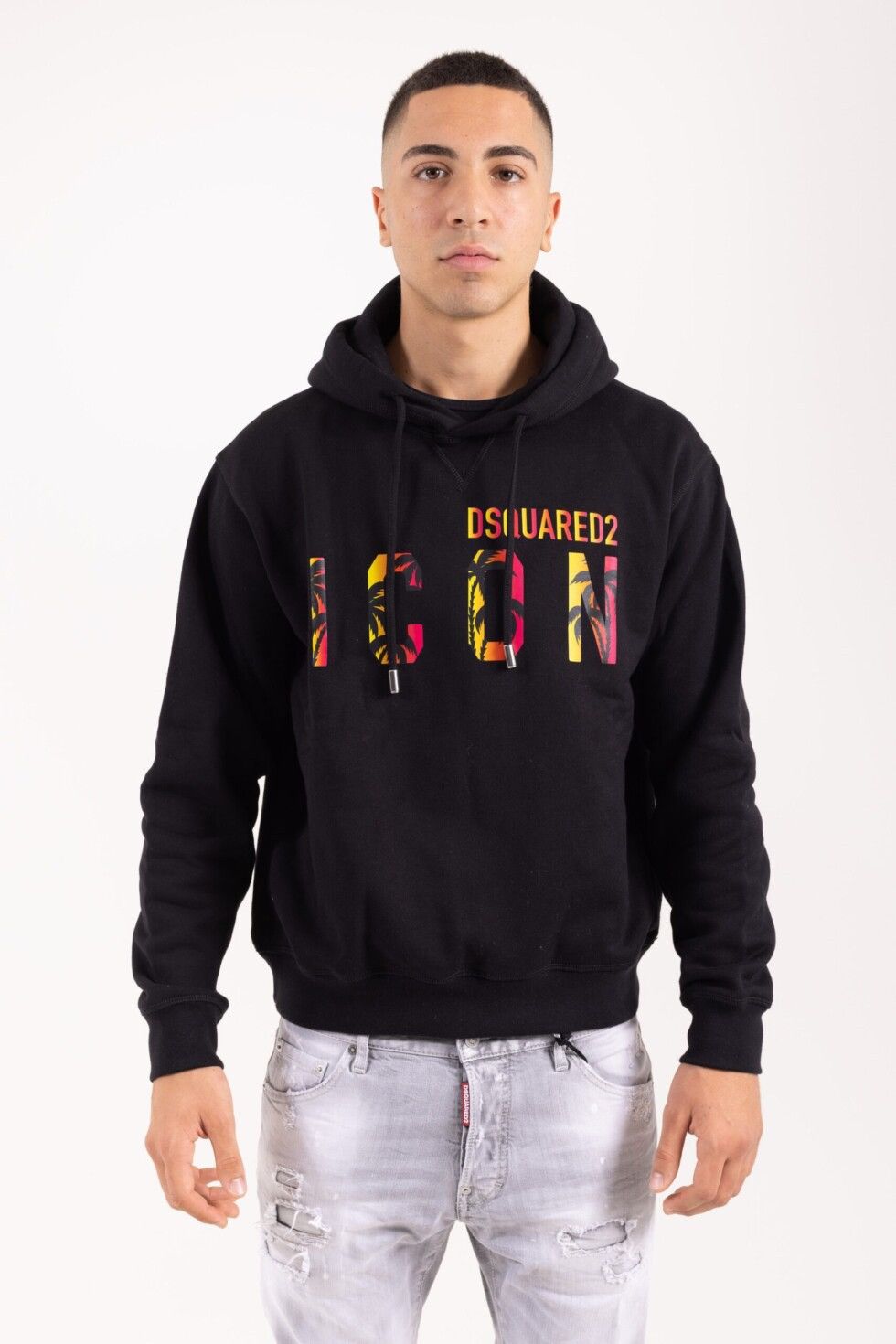Dsquared2 🇮🇹❗️NEW Dsquared2 ICON Hawaiian Logo Hoodie Y2K Size US M / EU 48-50 / 2 - 2 Thumbnail