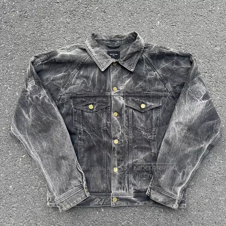 Fear of God Fear of God Black water corrugated jacket Size US L / EU 52-54 / 3 - 7 Thumbnail