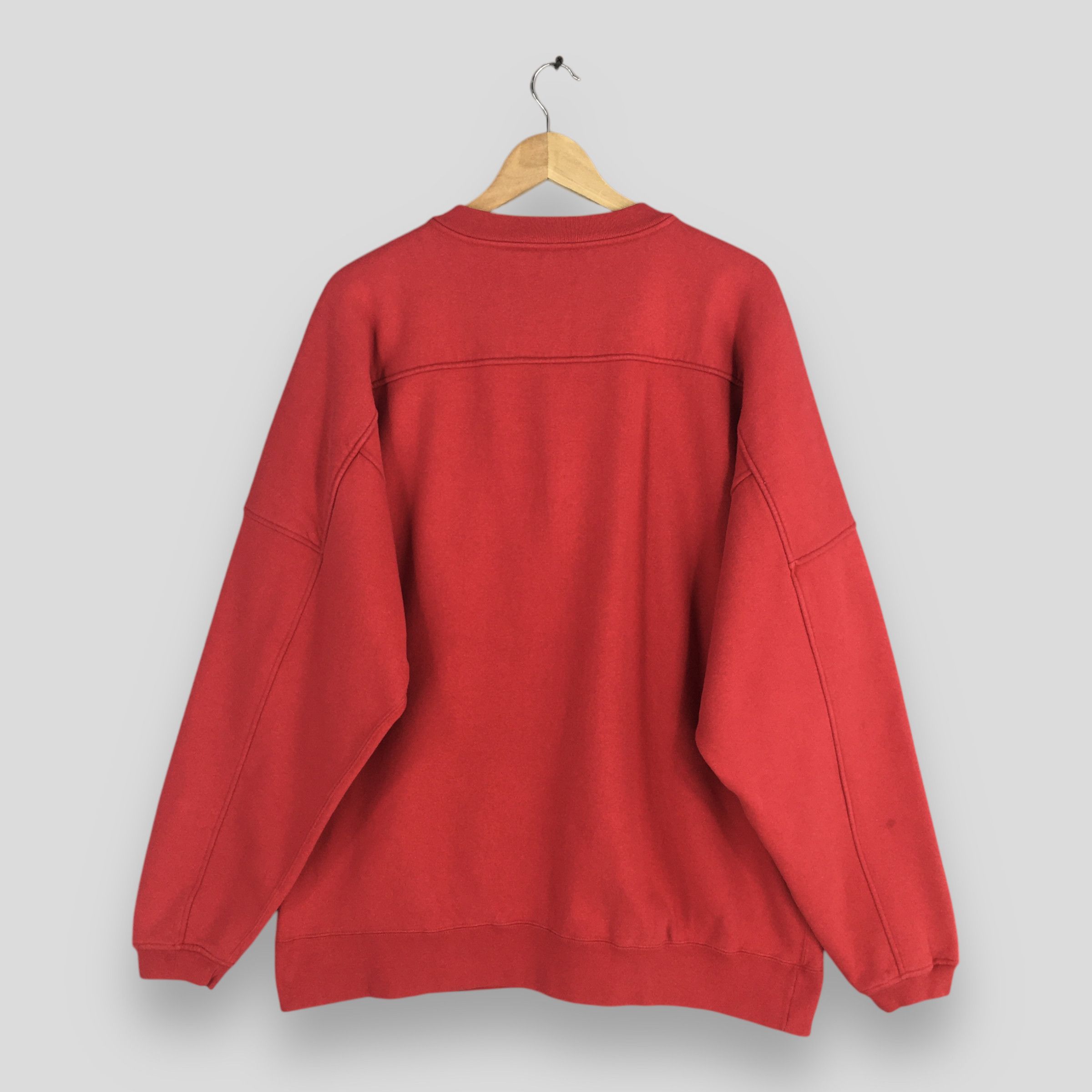 Vintage Vintage 90s Illinois State University Red Sweatshirt XLarge Size US XL / EU 56 / 4 - 7 Thumbnail