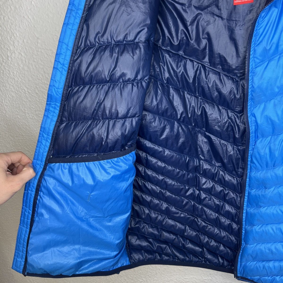 Nike Nike Tech Fleece Puffer Down Jacket Blue Log Rare Y2K Drill Size US M / EU 48-50 / 2 - 6 Thumbnail