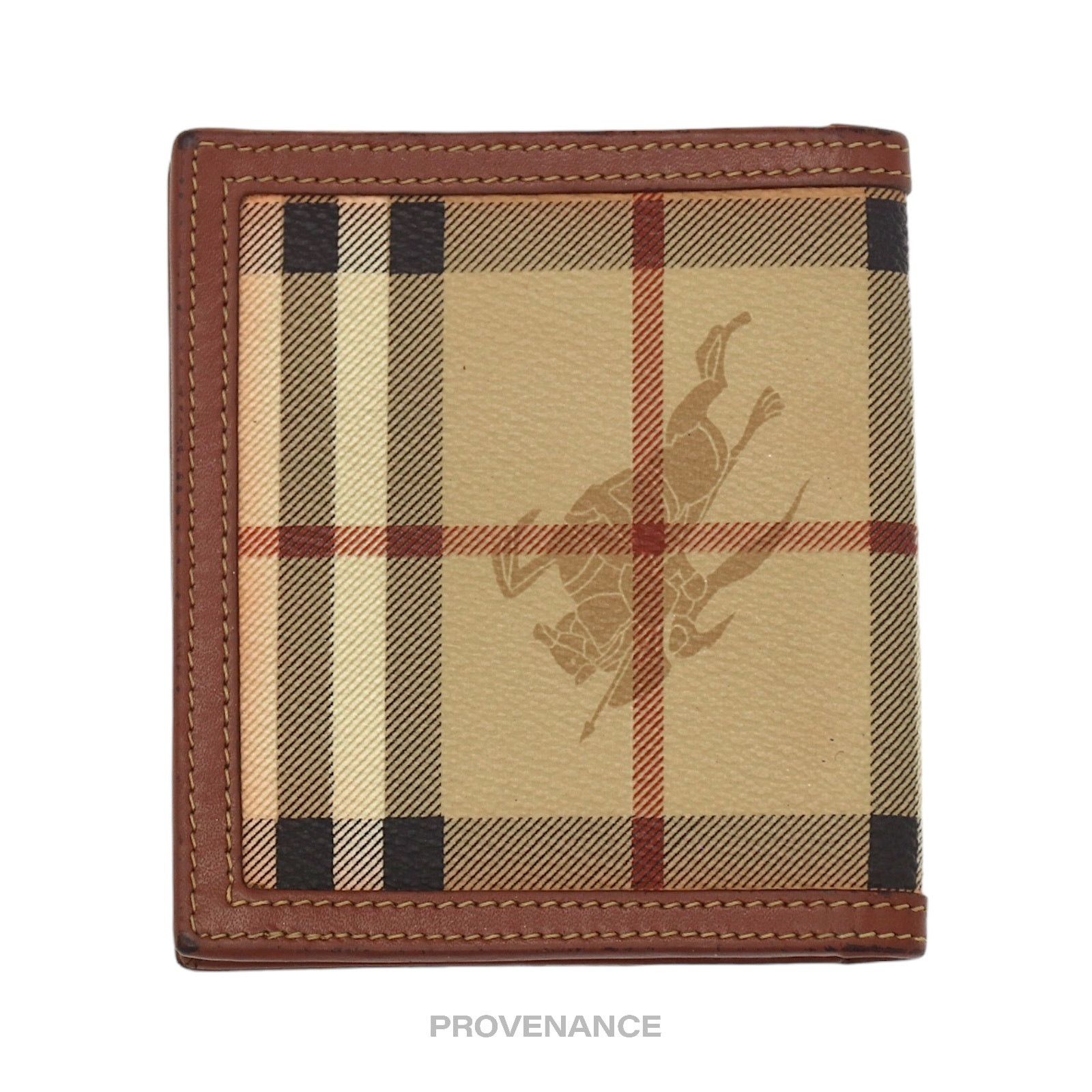 Burberry 🔴 Burberry Bifold ID Card Wallet - Nova Check Brown Size ONE SIZE - 2 Thumbnail