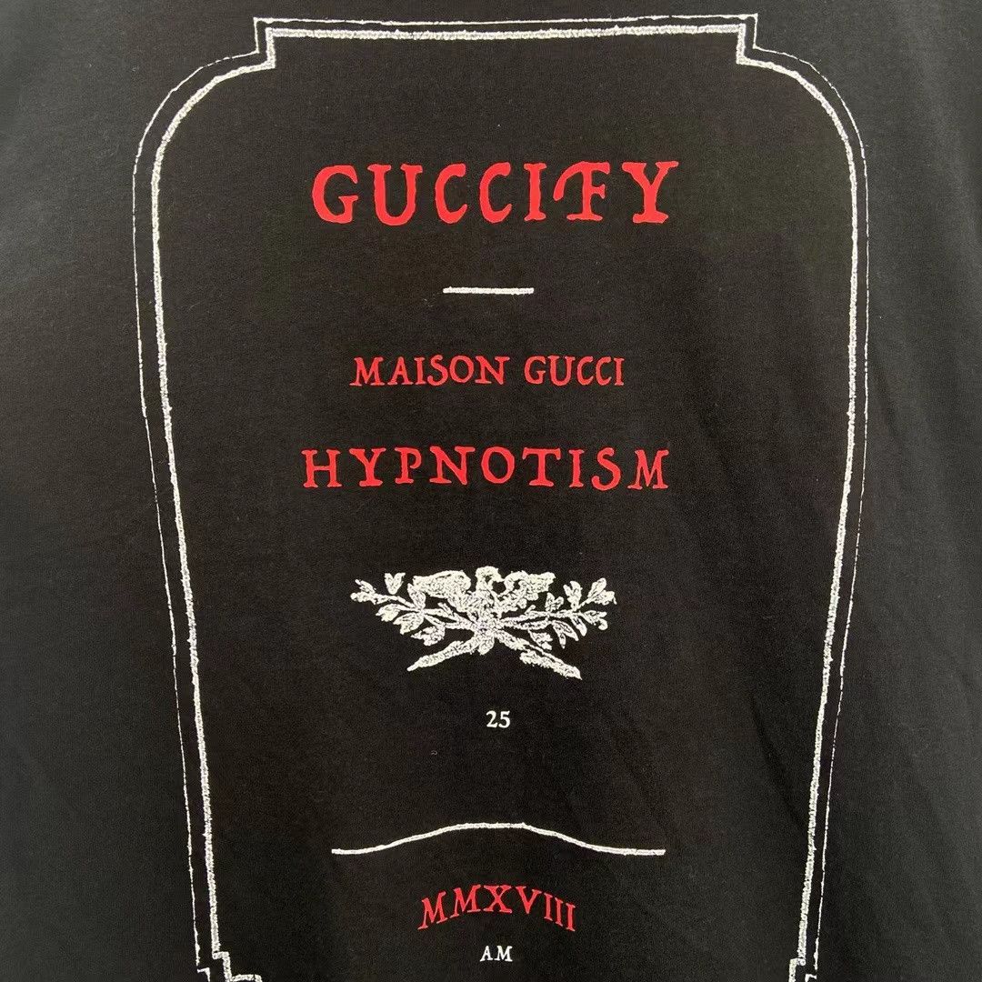 Gucci Gucci black slogan short sleeves Nextarrow-2412 Size US S / EU 44-46 / 1 - 5 Thumbnail