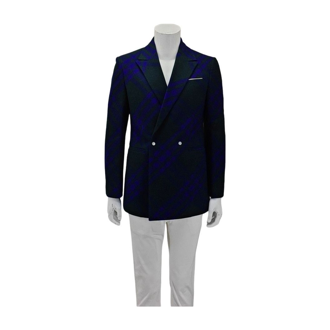 Burberry Burberry Wool Check Double-Breasted Blazer 34R Size 34R - 1 Thumbnail