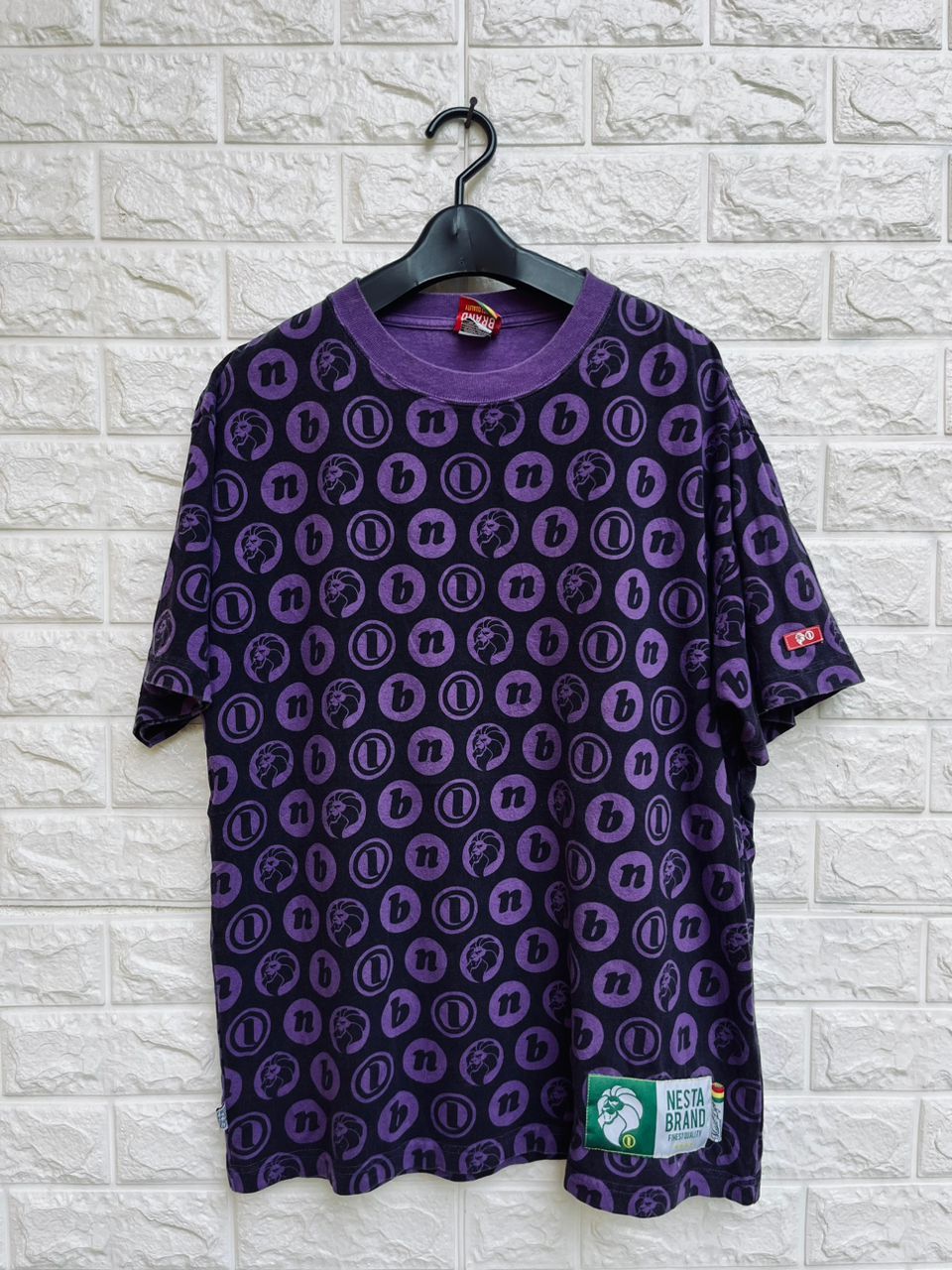 image of Vintage Nesta Bob Marley Reggea Music Fashion Style in Purple, Men's (Size Large)