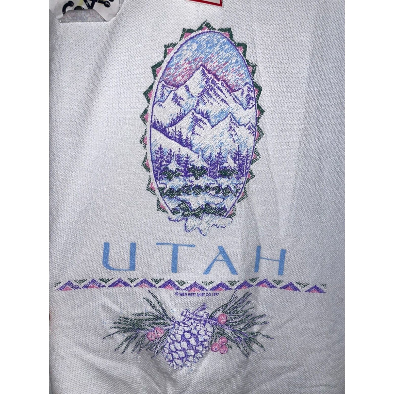 Jerzees Vintage Utah Sweatshirt Mountain Crewneck Sweats VTG XL 90s Size US XL / EU 56 / 4 - 2 Thumbnail