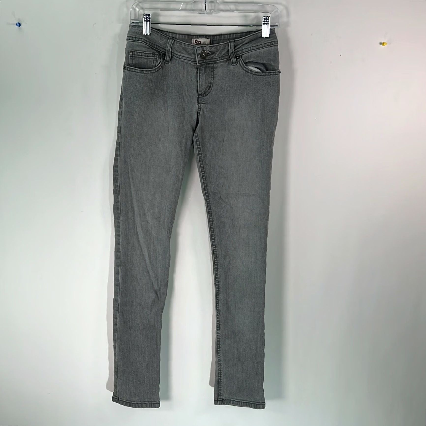 Vintage Maurices Jeans Skinny Womens Low Rise Distressed Blue Denim Size Small Size 28" / US 6 / IT 42 - 2 Thumbnail