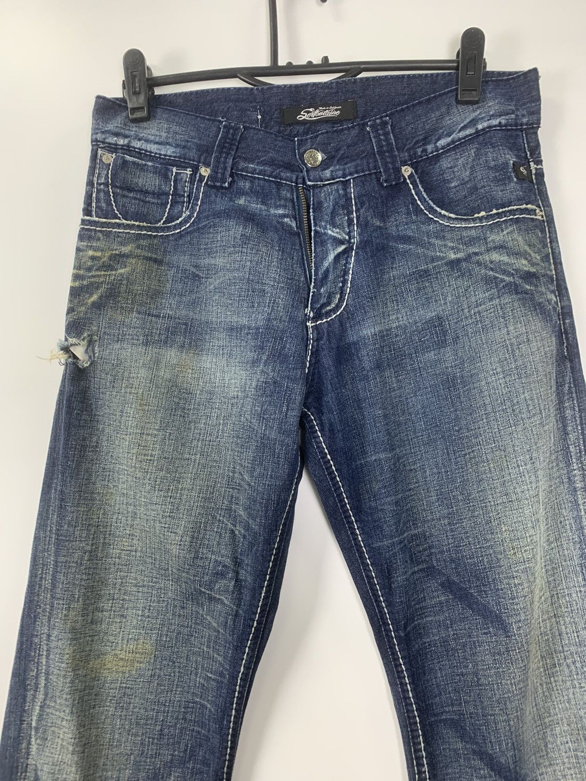 Vintage Vintage USA distressed denim Size US 32 / EU 48 - 2 Thumbnail