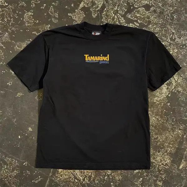 Japanese Brand VIBE Black washed vintage tamarind print cotton t-shirt Size US M / EU 48-50 / 2 - 6 Thumbnail