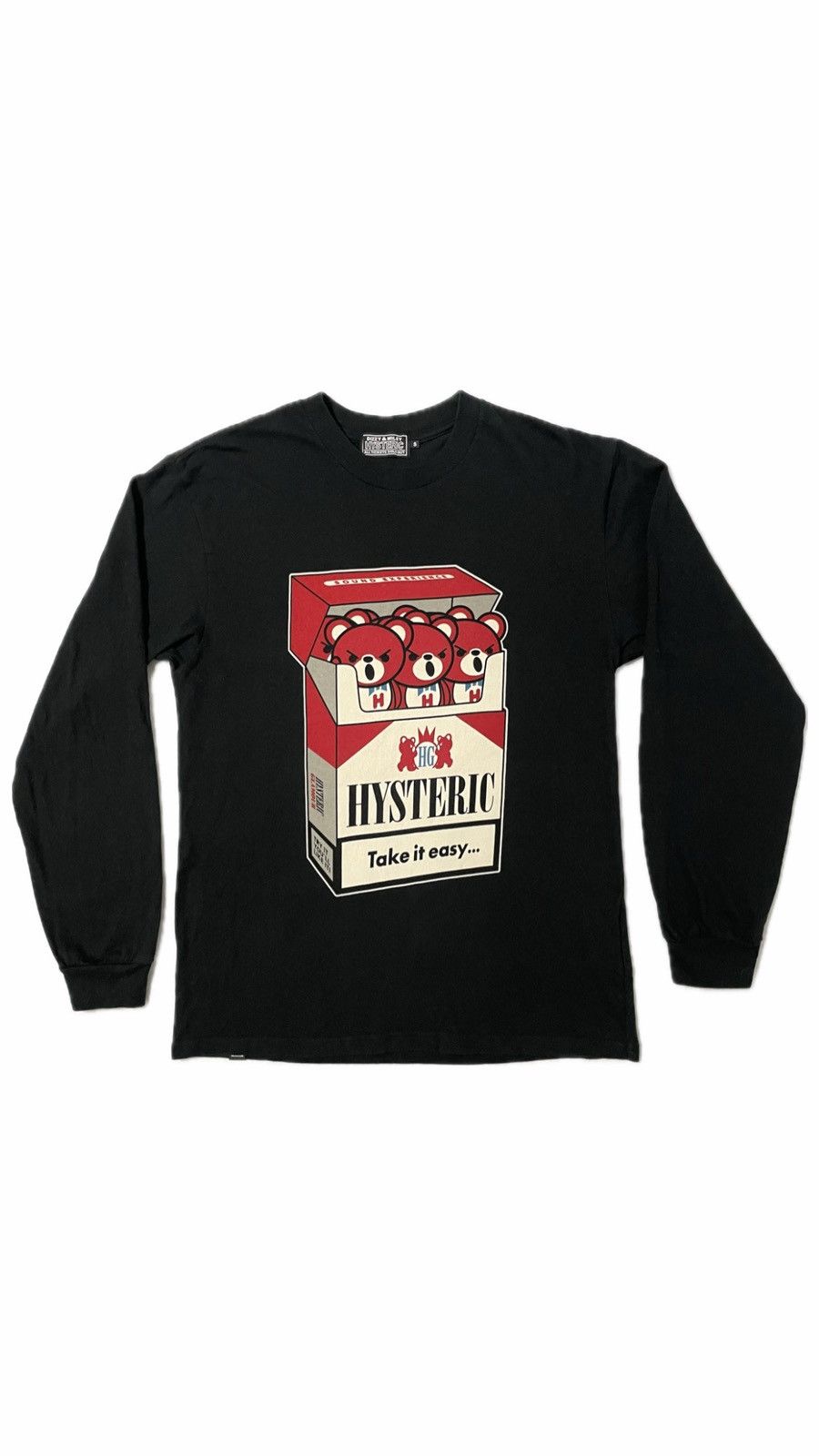 Archival Clothing × Hysteric Glamour hysteric glamour fuck bear take it easy  longsleeve tee | Grailed