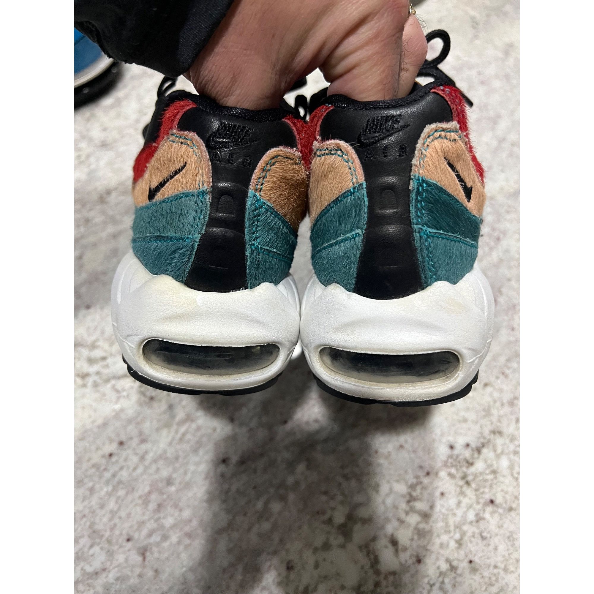 Nike Nike Air Max 95 'Multicolor Pony Hair' 807443-003 - Size 7.5 Size US 7.5 / IT 37.5 - 6 Thumbnail