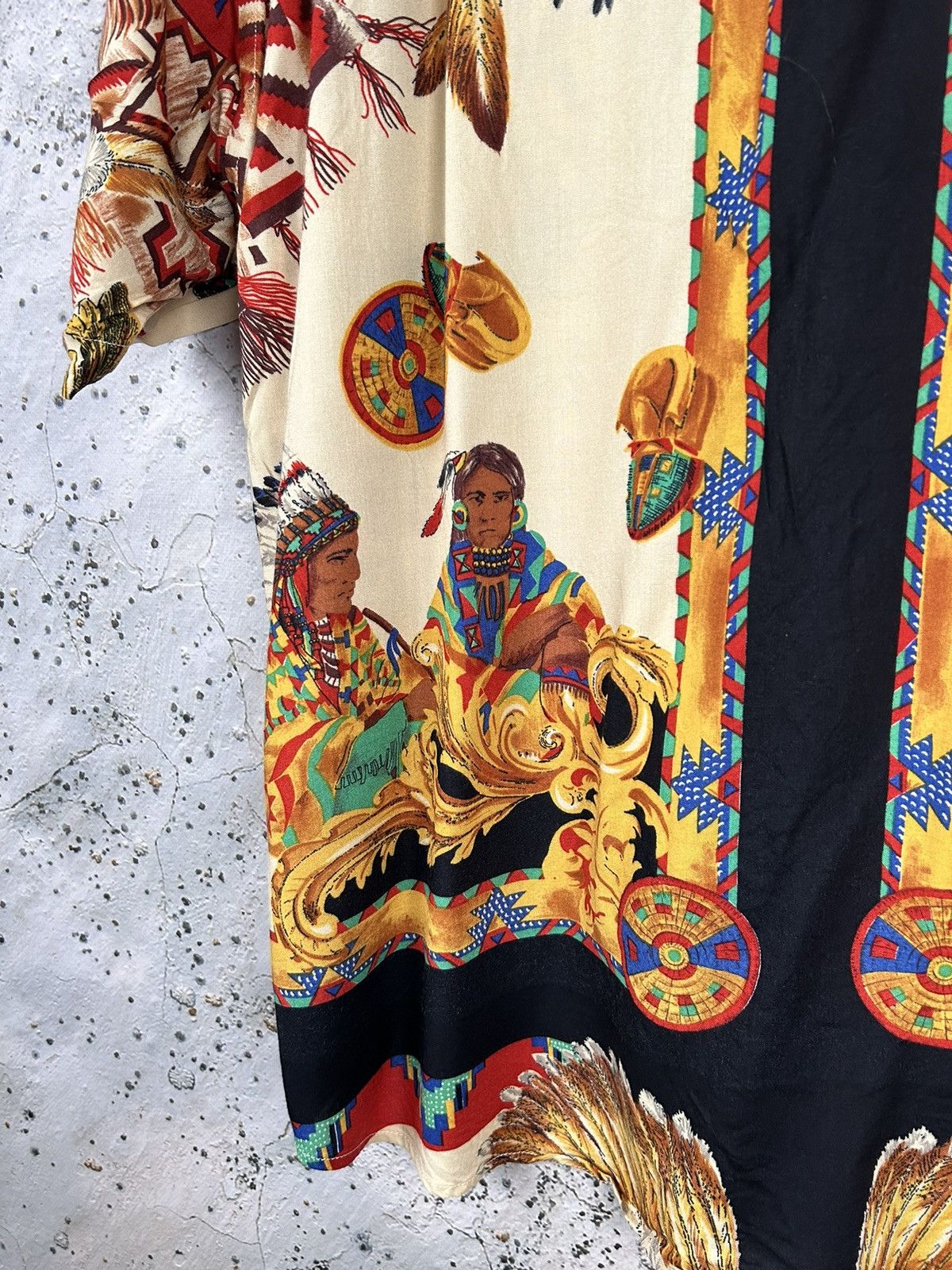 Other Vintage Indian Shirt 90s Crazy Hawaiian Streetwear Skate Size US XXL / EU 58 / 5 - 6 Thumbnail