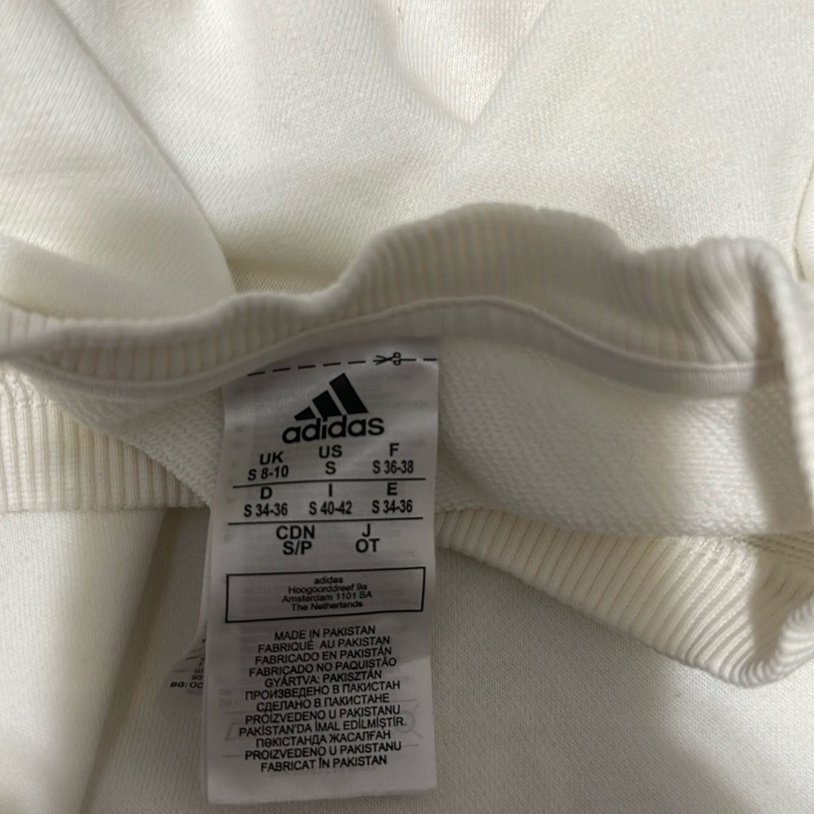 Adidas Adidas Small Off White Sweater Size S / US 4 / IT 40 - 2 Thumbnail