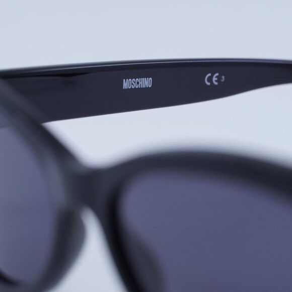 Moschino Moschino MOS109/S 0807 IR Sunglasses Black Cat Eye Frame Size ONE SIZE - 10 Thumbnail