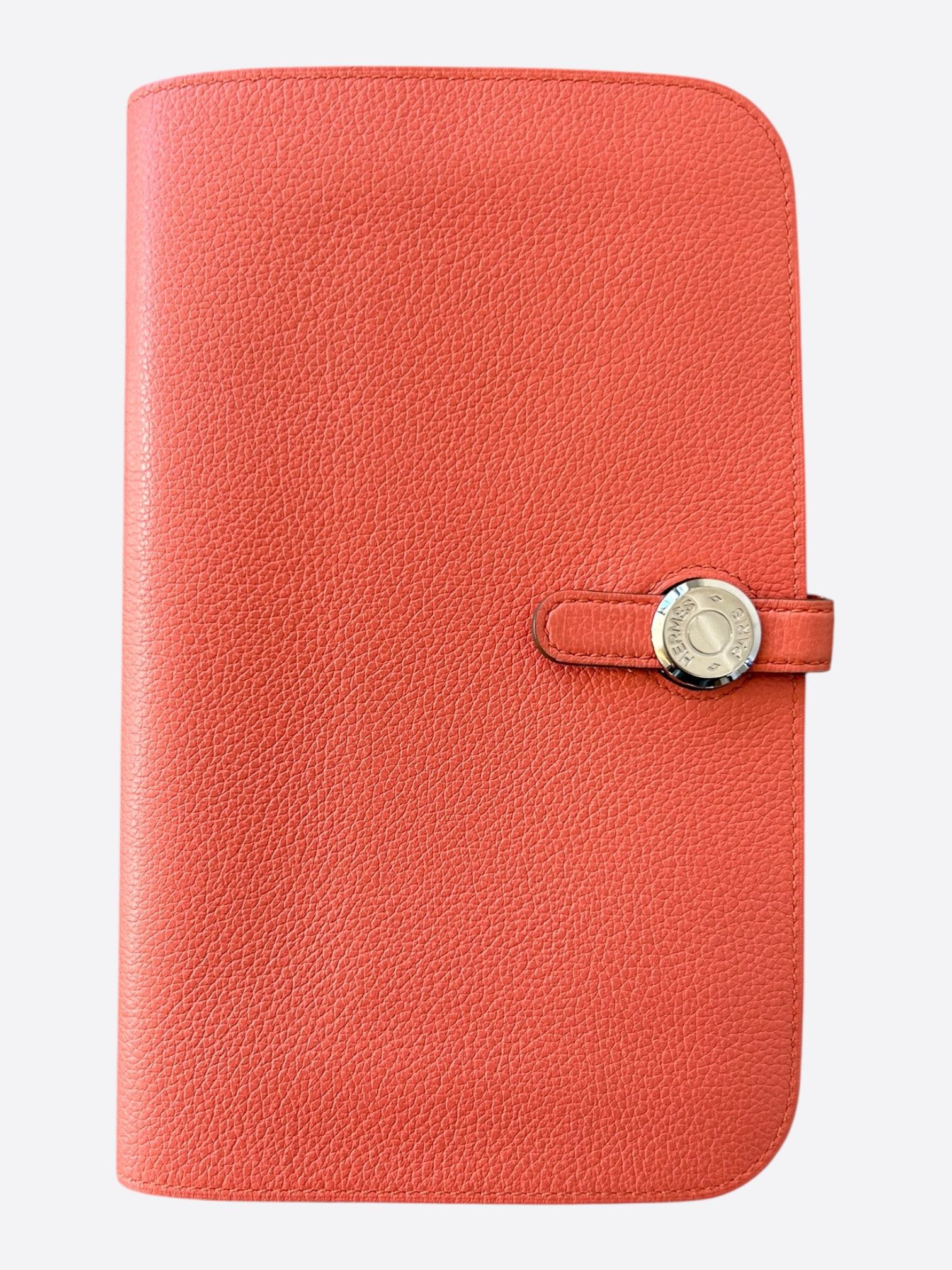 Hermes Hermes Peach Epsom & Palladium Hardware Dogon Wallet Size ONE SIZE - 1 Thumbnail