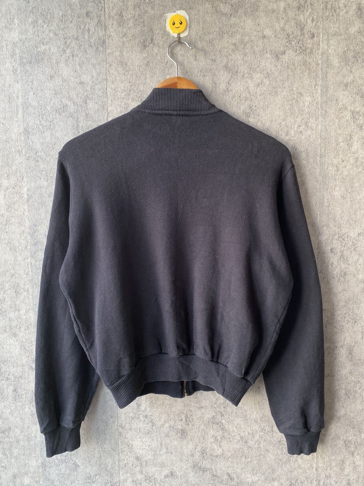 agnes b. Agnes B Faded Black Bomber Sweat Jacket Size US M / EU 48-50 / 2 - 3 Thumbnail