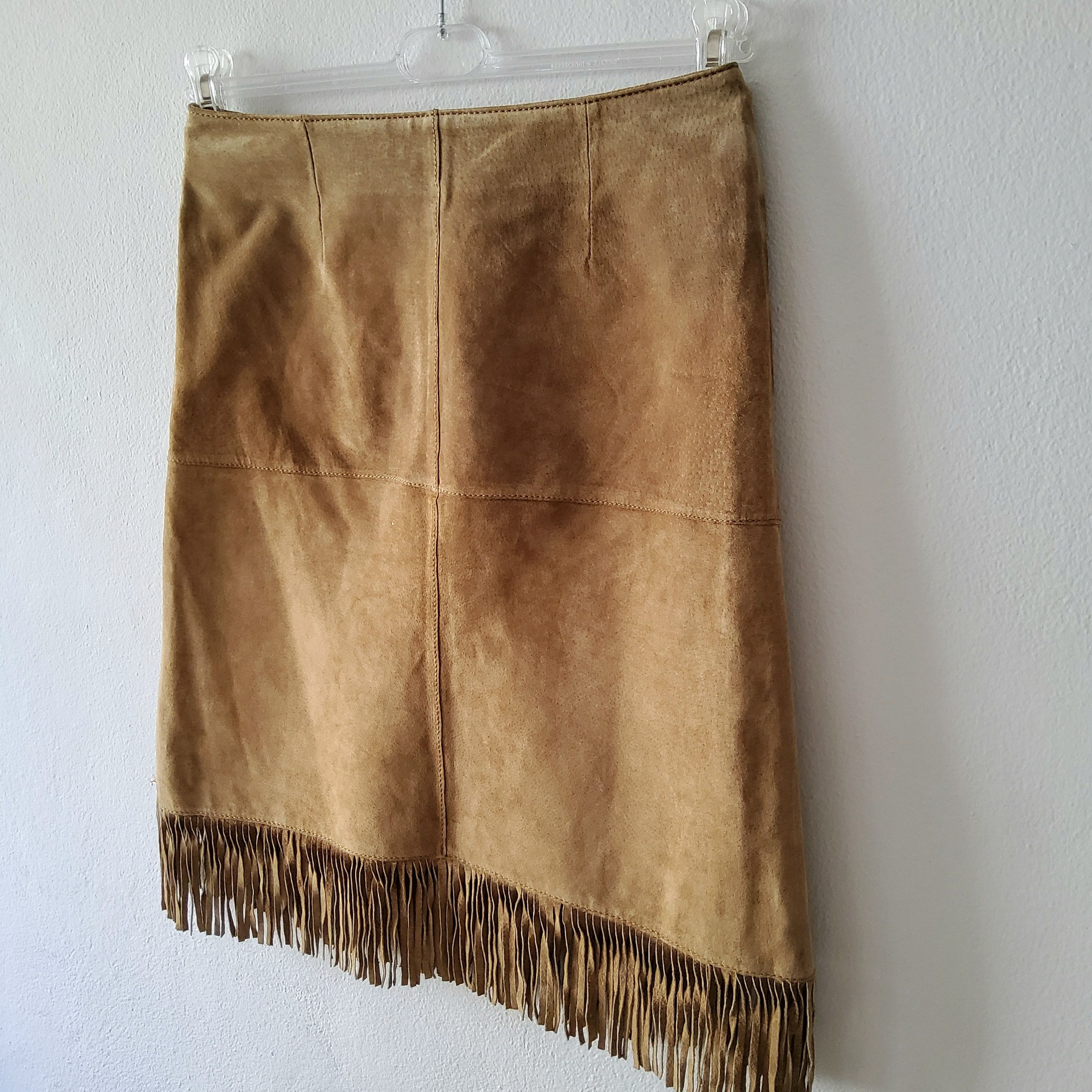Morgan De Toi Morgan vintage y2k western suede leather fringe midi skirt Size 27" / US 4 / IT 40 - 3 Thumbnail