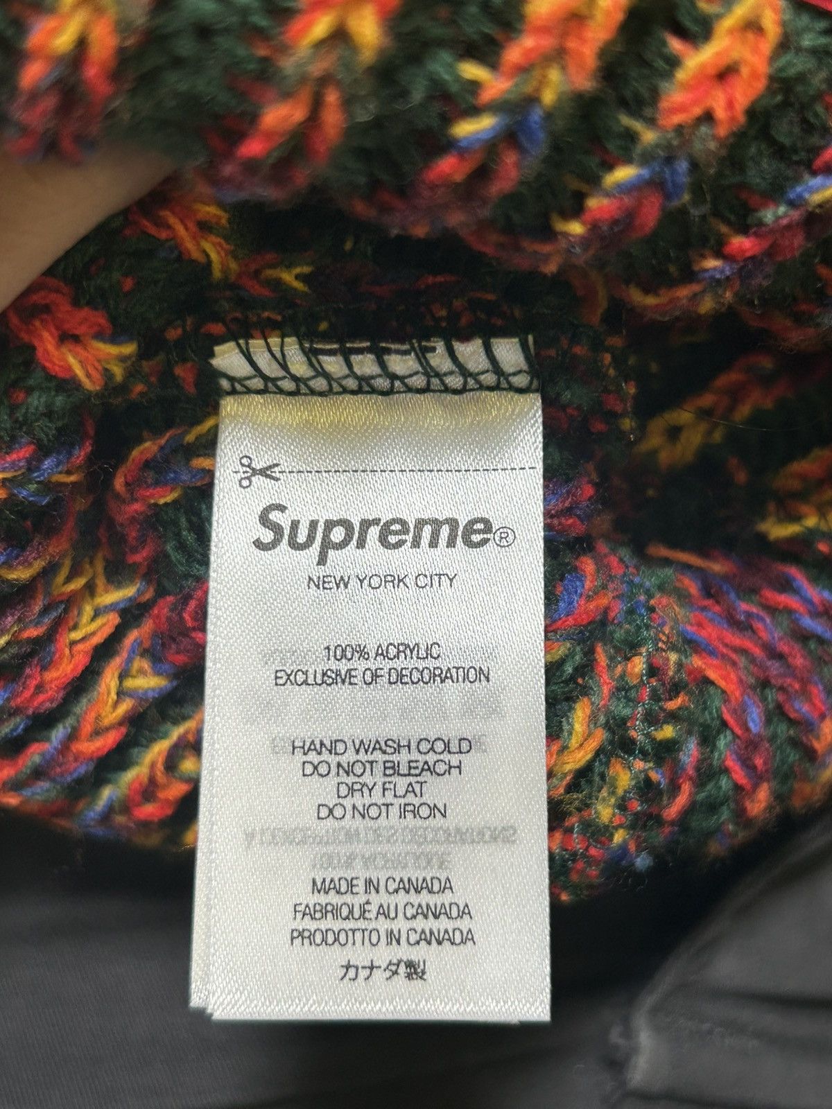 Supreme Supreme Rainbow Loose Gauge Beanie Size ONE SIZE - 4 Thumbnail
