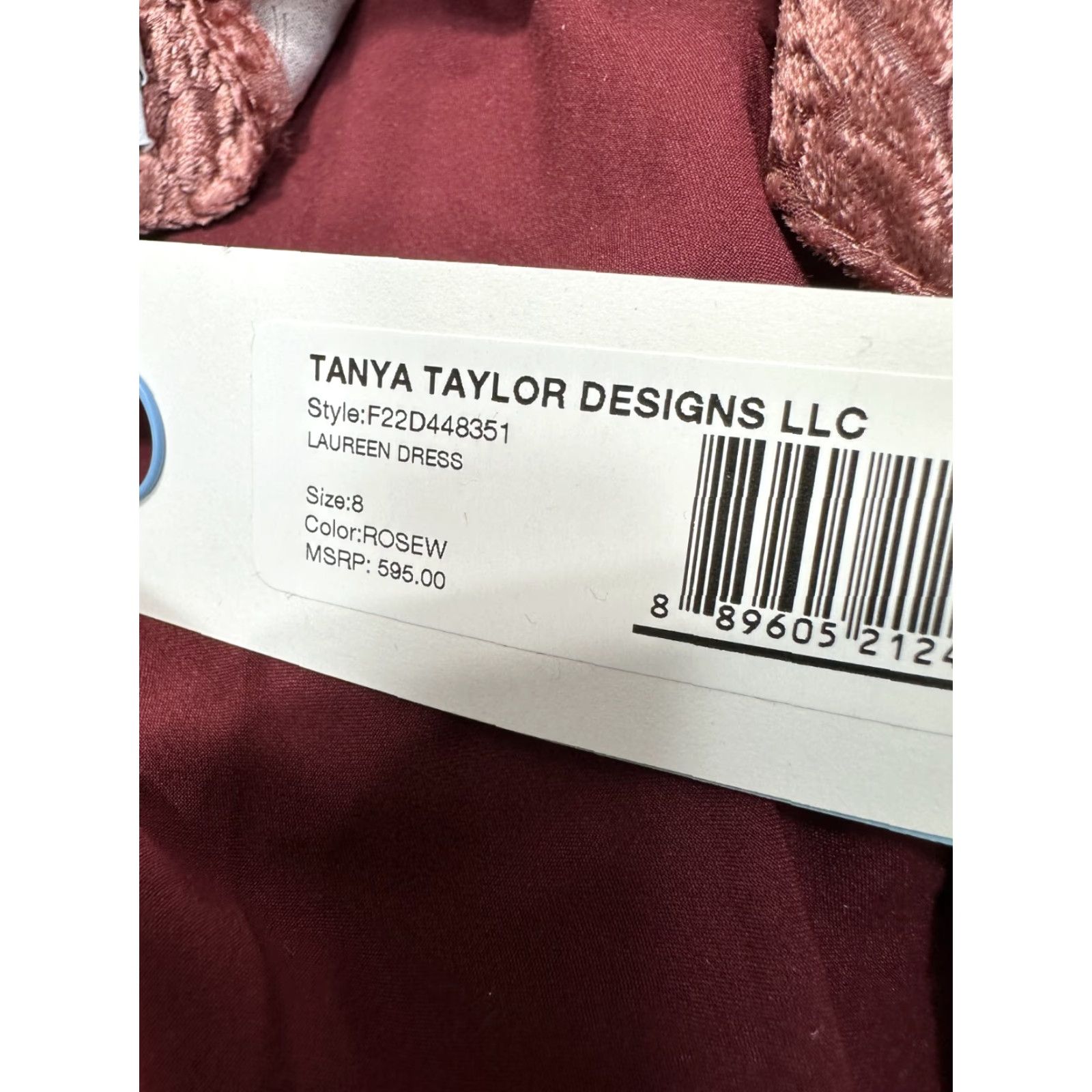 Tanya Taylor Tanya Taylor Laureen Long Dress Wrap Deep V-Neck Tie Waist NWT 8 Pink Red Womens Dress Size M / US 6-8 / IT 42-44 - 7 Thumbnail