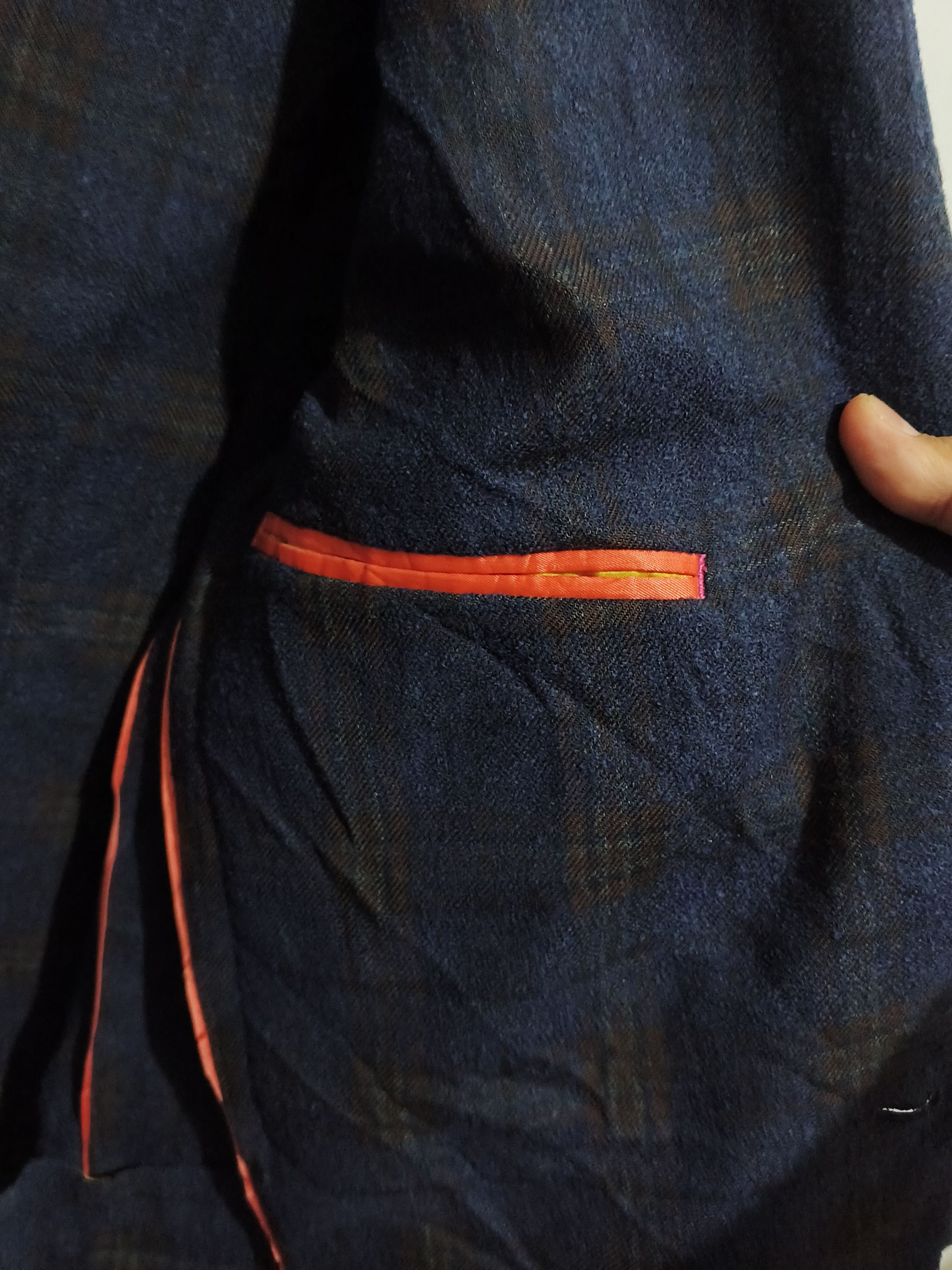 Paul Smith Paul Smith Soho Fit Navy Check Wool Tailored Blazer Jacket Size 40R - 10 Thumbnail