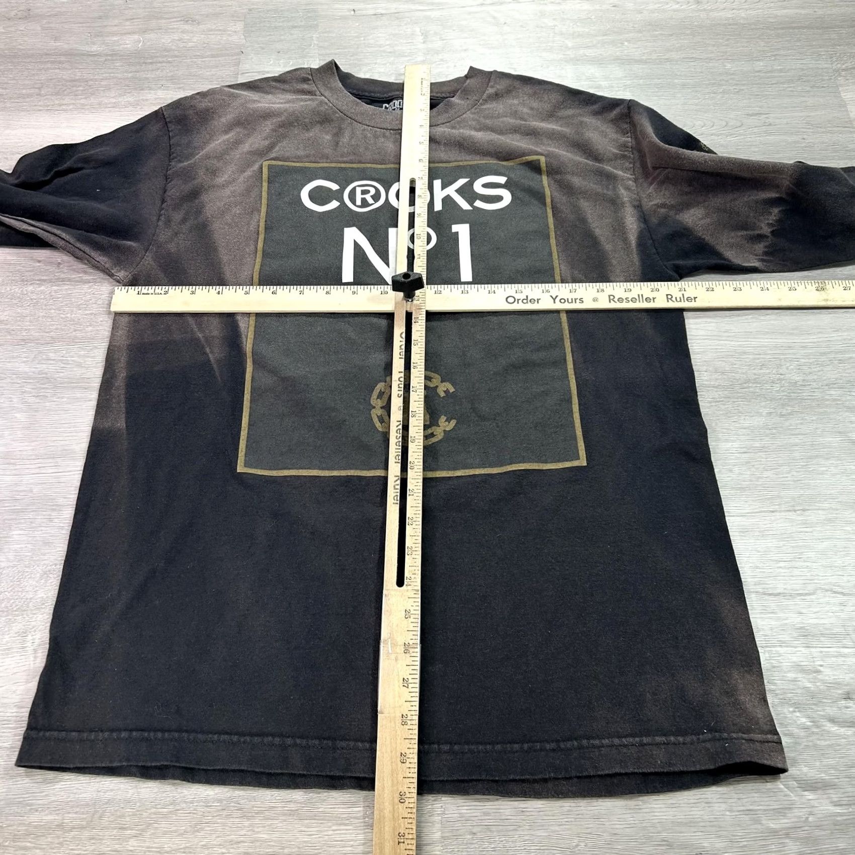 Crooks & Castles Crooks & Castles Shirt Mens Large Black Crooks No 1 Long Sleeve Graphic Tee Size US L / EU 52-54 / 3 - 5 Thumbnail