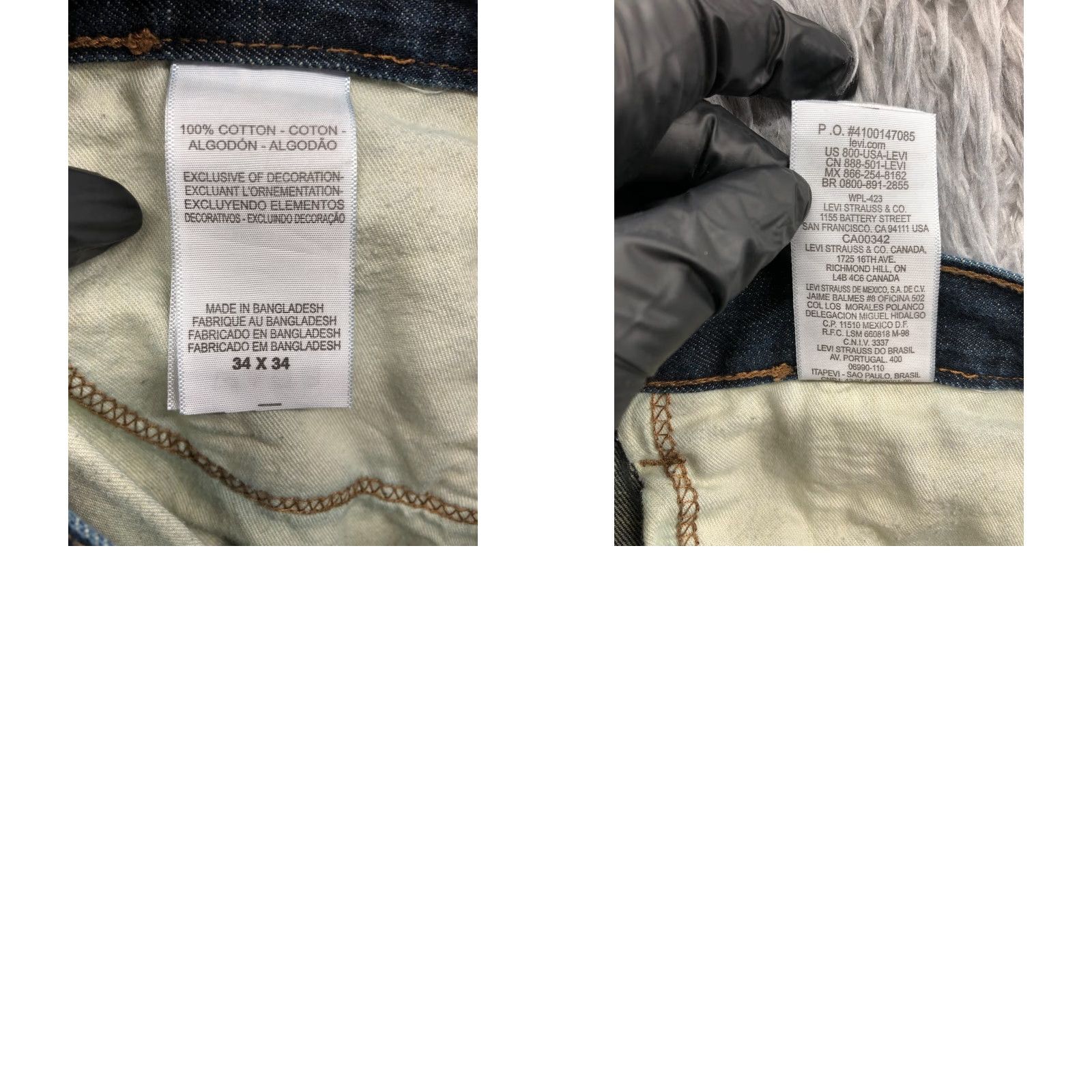 Denizen VINTAGE Denizen 236 Straight Jeans Size 34x34 Mens Mid Rise Medium Wash Blue Denim Regular 5-Pocket Logo Belt Loops Zip Size US 34 / EU 50 - 9 Thumbnail