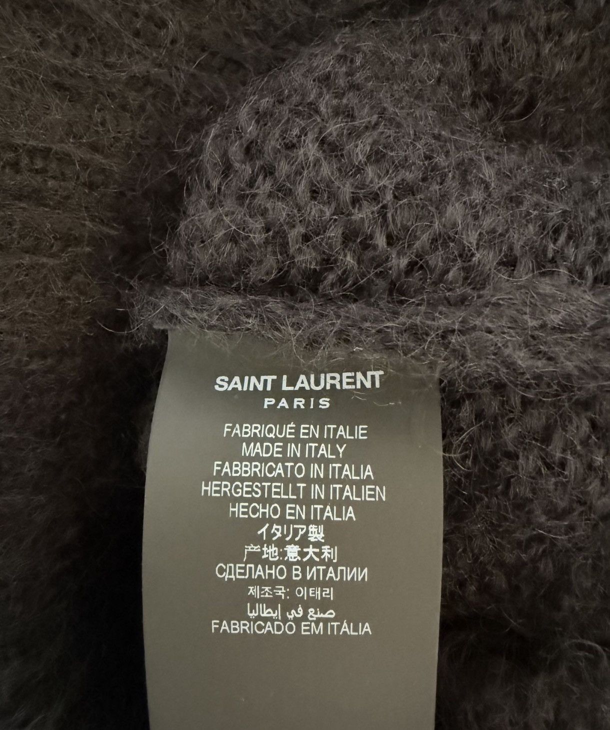 Saint Laurent Paris $2K VALUE FW24 90s Sweater in Mohair Size US M / EU 48-50 / 2 - 4 Thumbnail