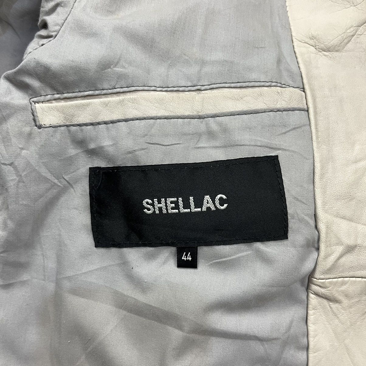 Shellac 2000s Shellac - White Cyber Rider Leather Jacket Size US M / EU 48-50 / 2 - 14 Thumbnail