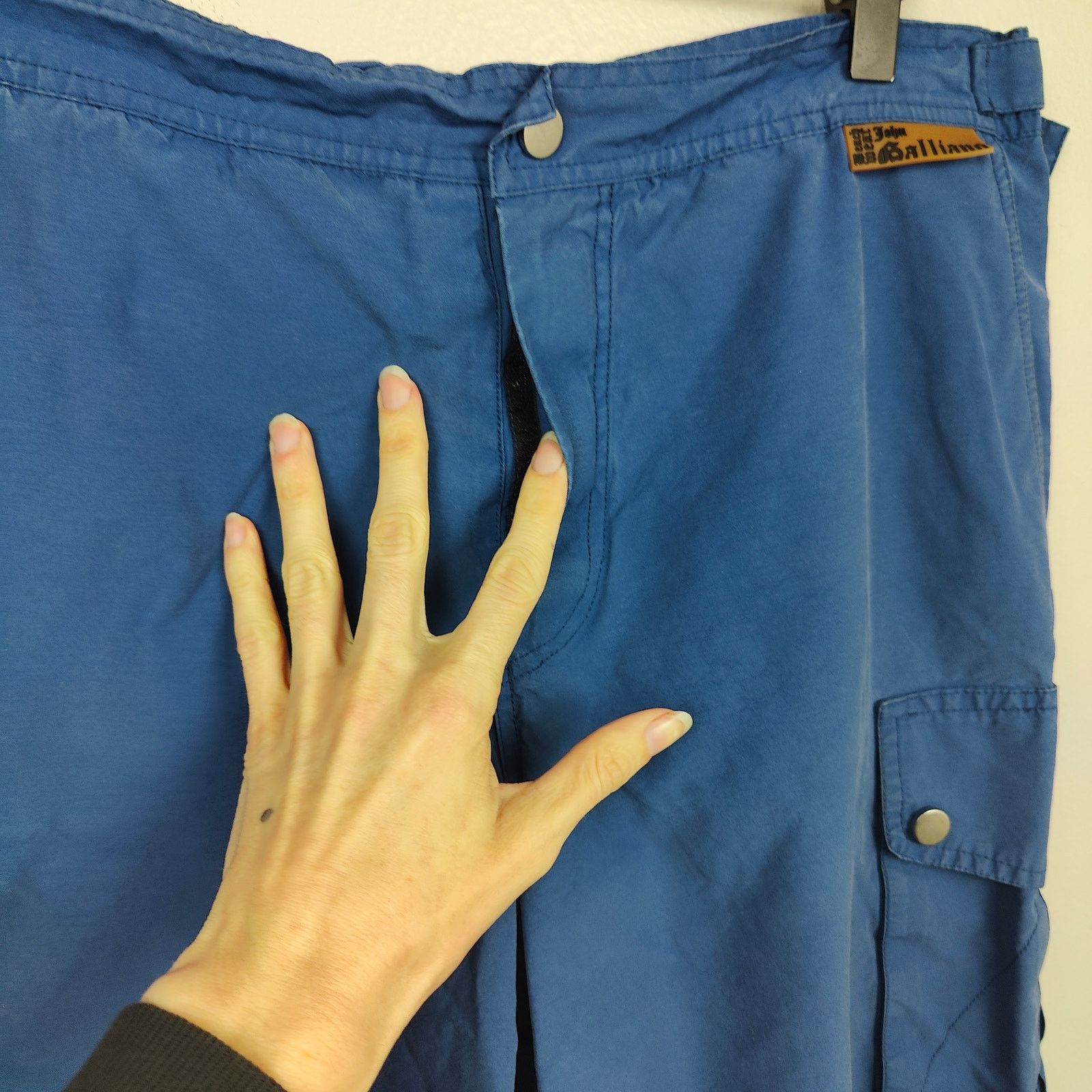 John Galliano Vintage Y2K John Galliano Swim Shorts Mens Small Blue Cargo Size US 30 / EU 46 - 3 Thumbnail