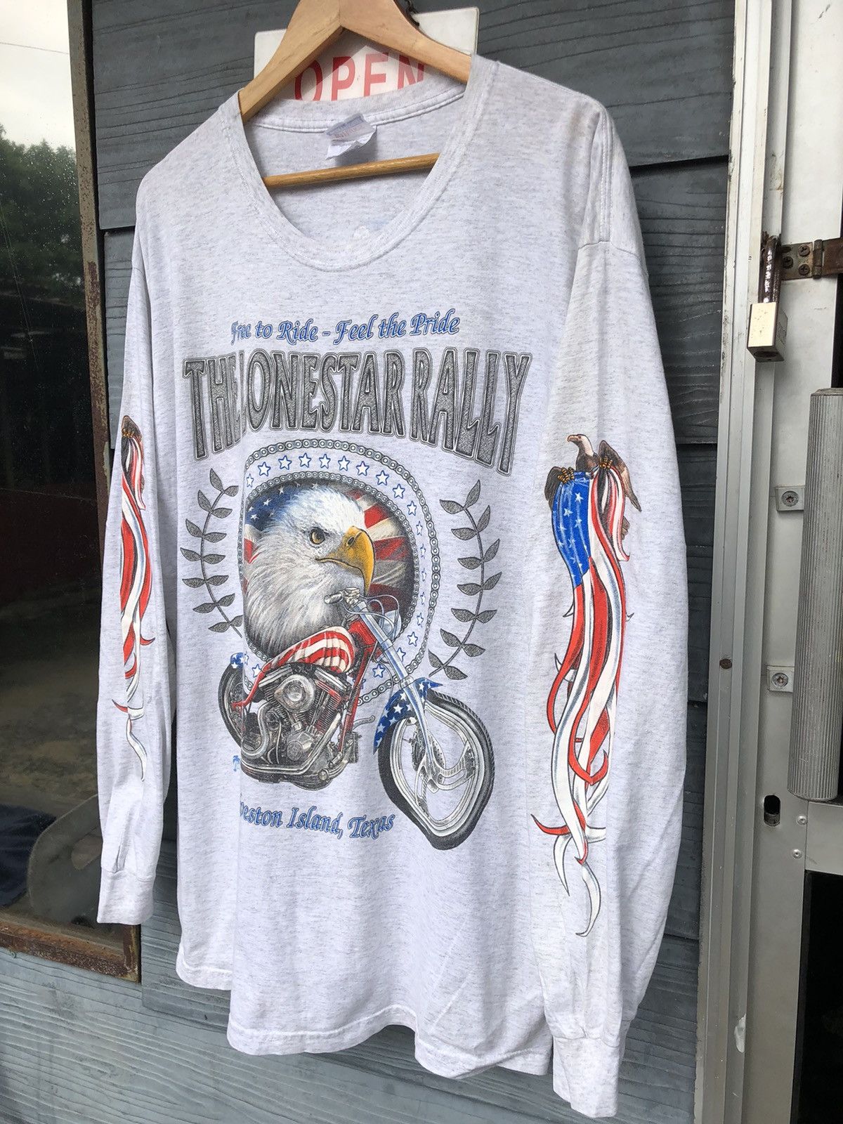 Harley Davidson × Vintage 🔥Vintage Y2K🔥Lone Star Rally Chopper 2004 Texas Longsleeve Size US L / EU 52-54 / 3 - 3 Thumbnail