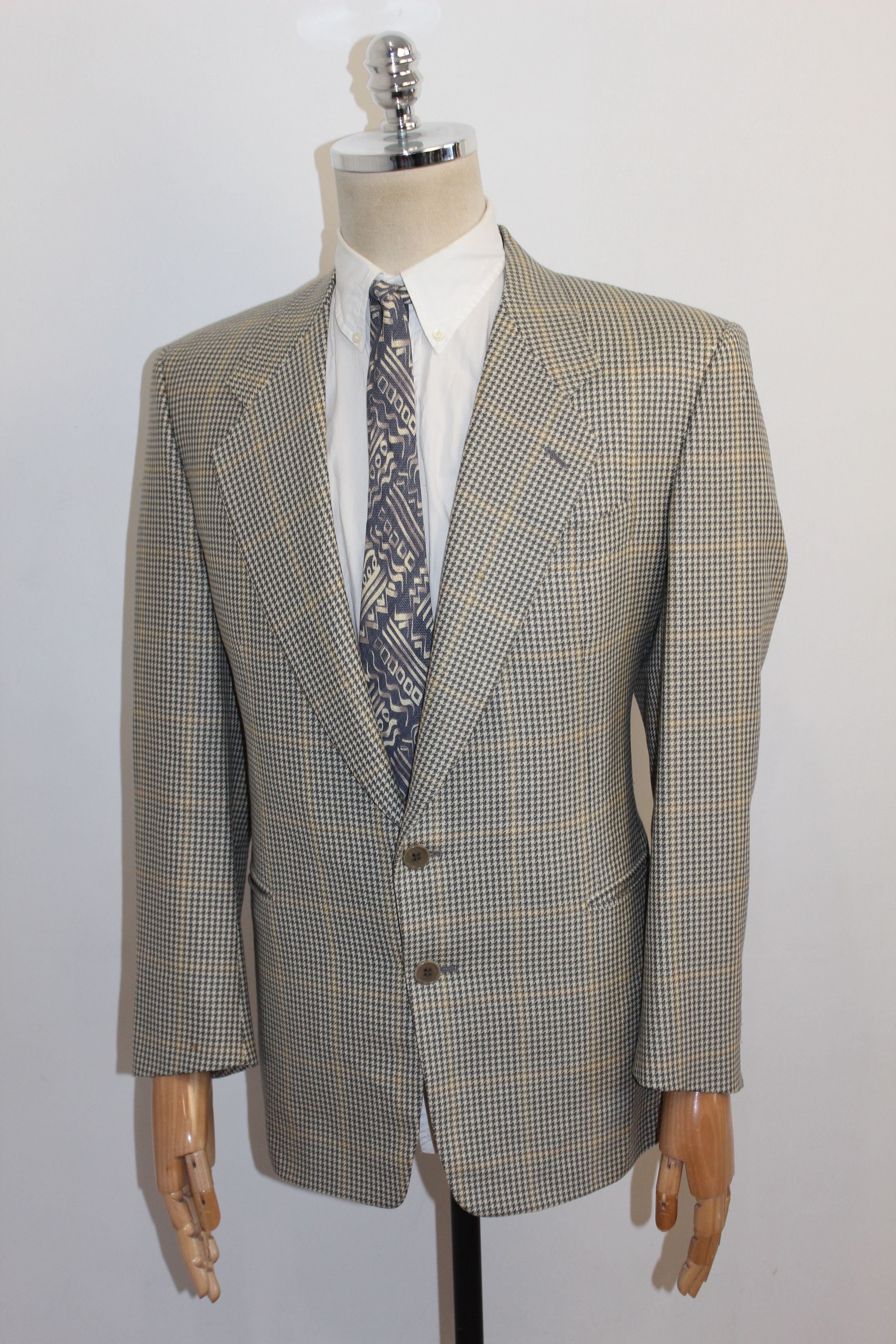 Pal Zileri Mens Pal Zileri Wool Blazer Jacket+Tie Size 46 Size 46R - 2 Thumbnail