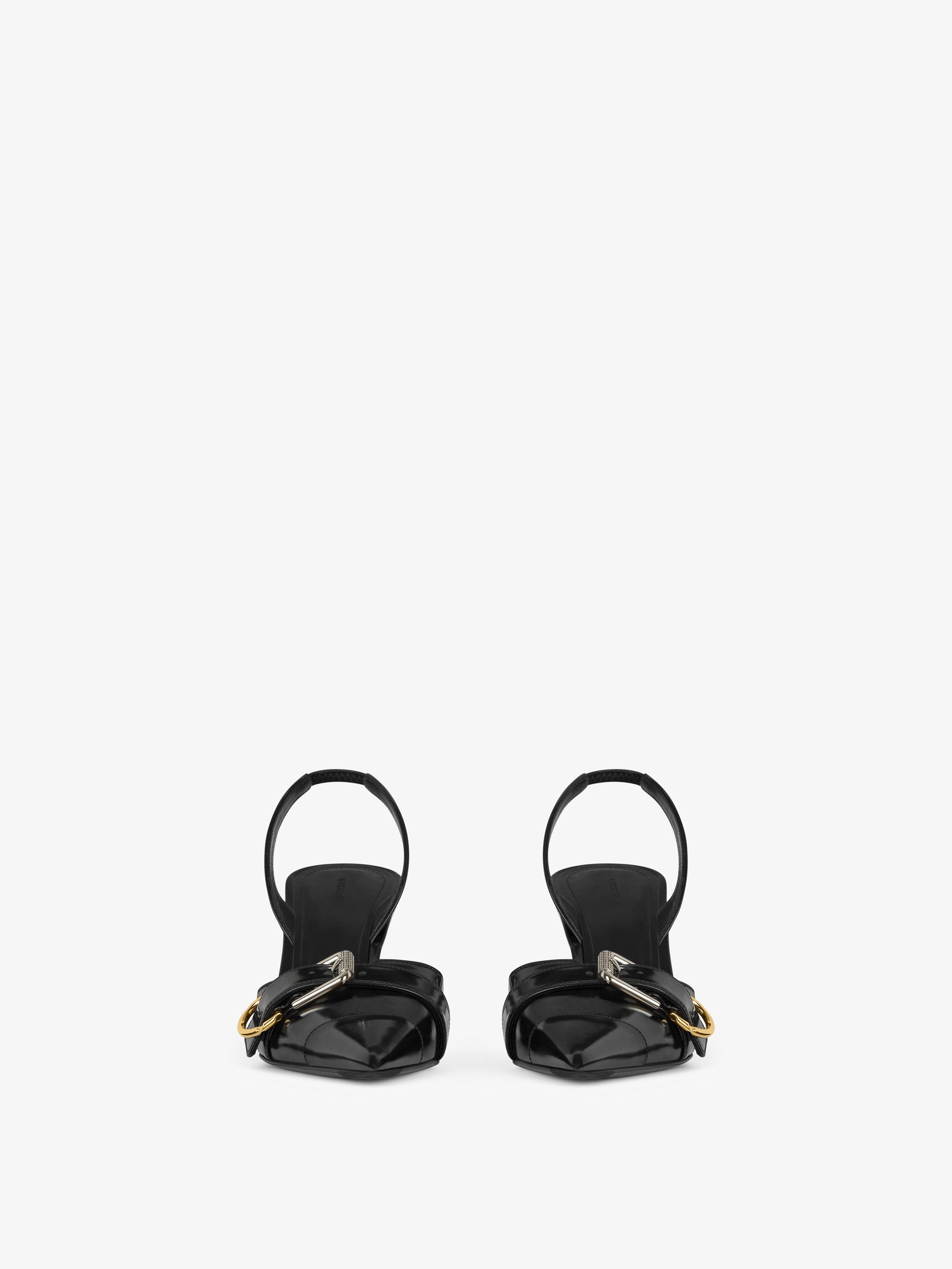 Givenchy o1srvl11e1225 Voyou Slingback Sandals in Black Size US 6 / IT 36 - 2 Thumbnail